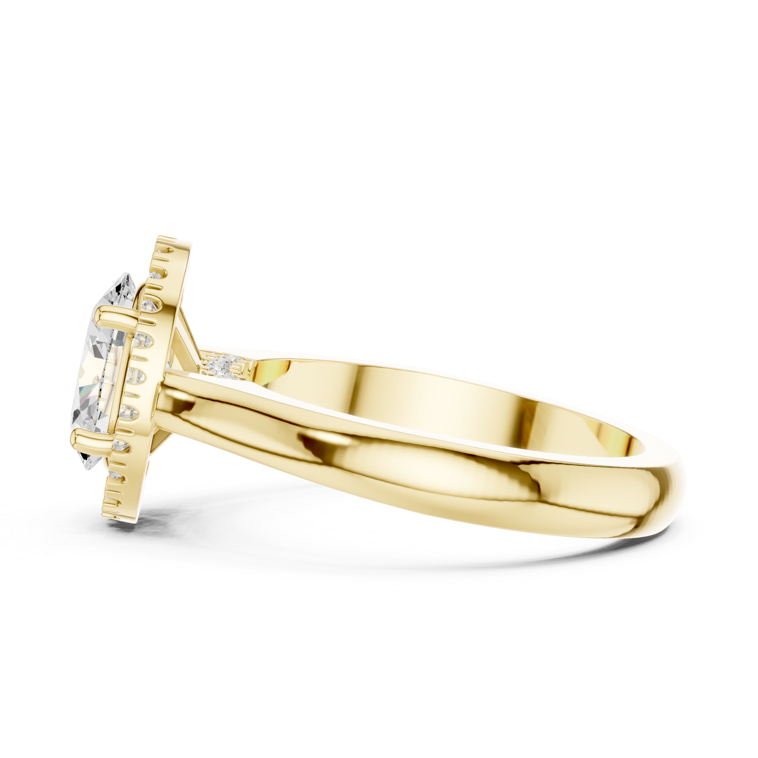 Oval Halo Engagement Ring