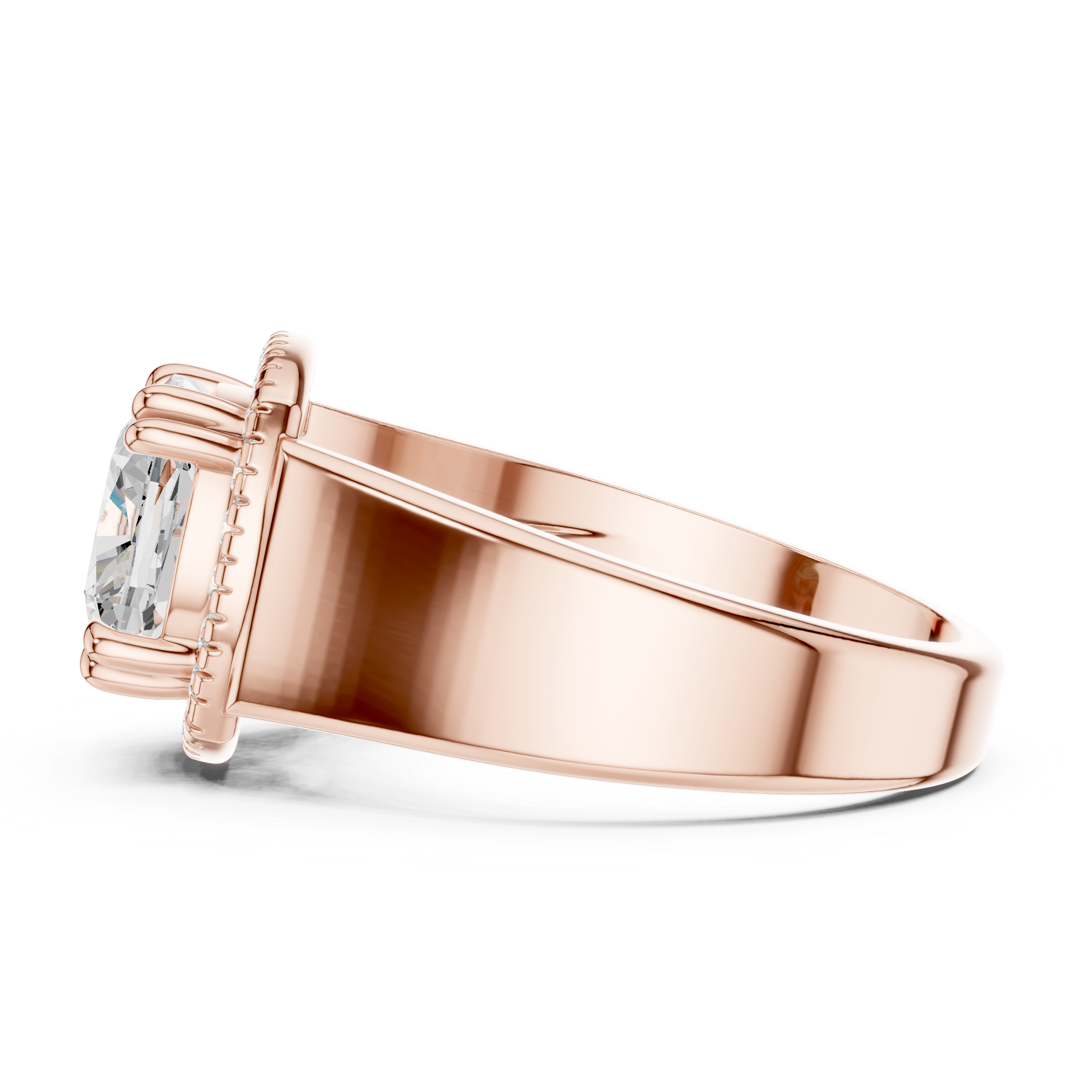 Cushion Halo Statement Ring