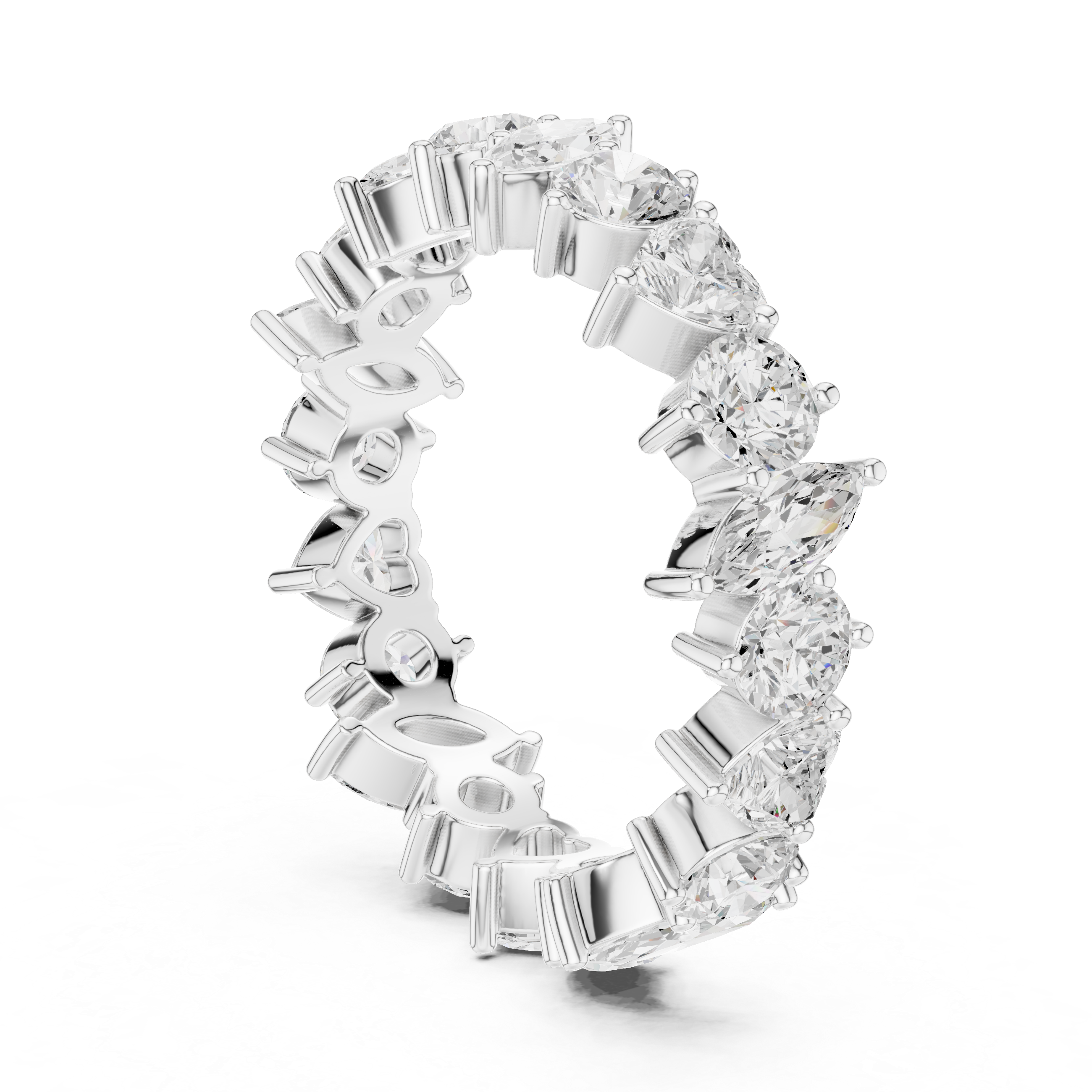 Luxury Mixed Shape Diamond Eternity Band