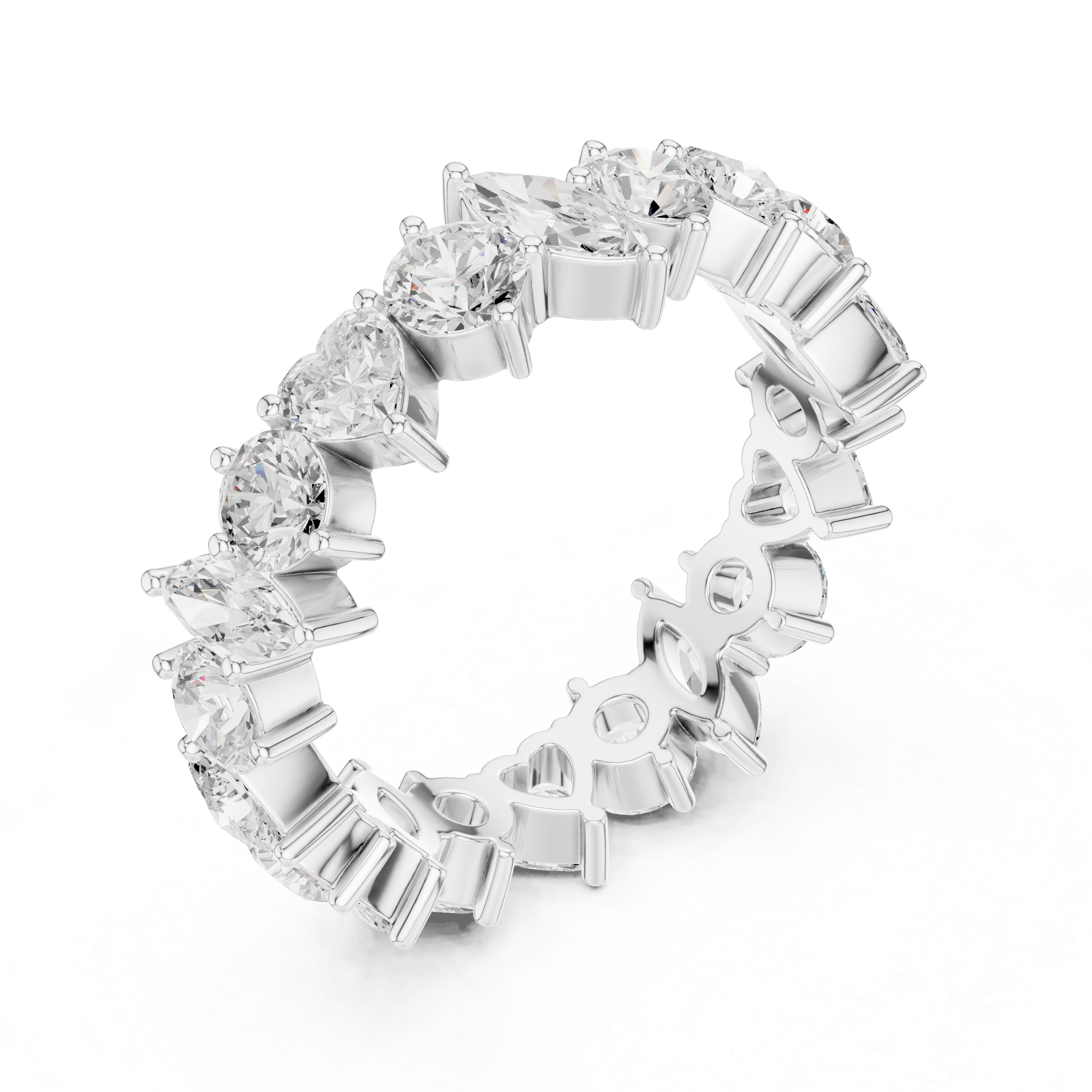 Luxury Mixed Shape Diamond Eternity Band
