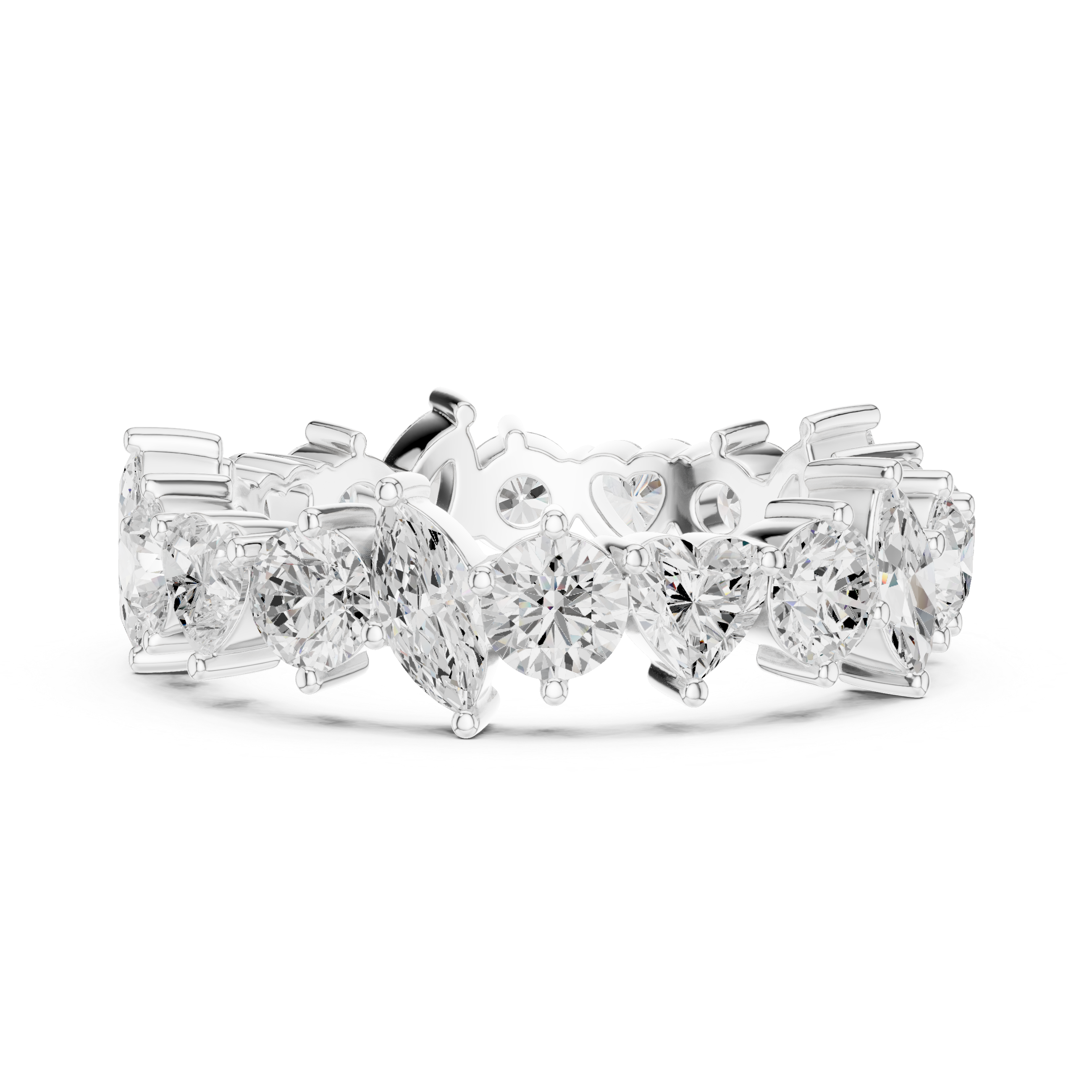 Luxury Mixed Shape Diamond Eternity Band