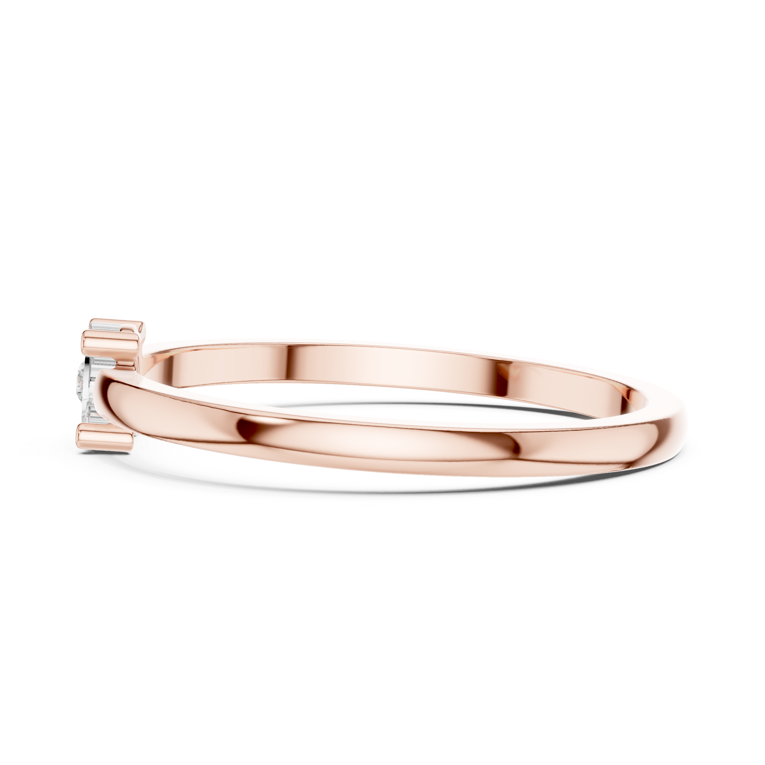 Minimalist Bezel Solitaire Diamond Ring