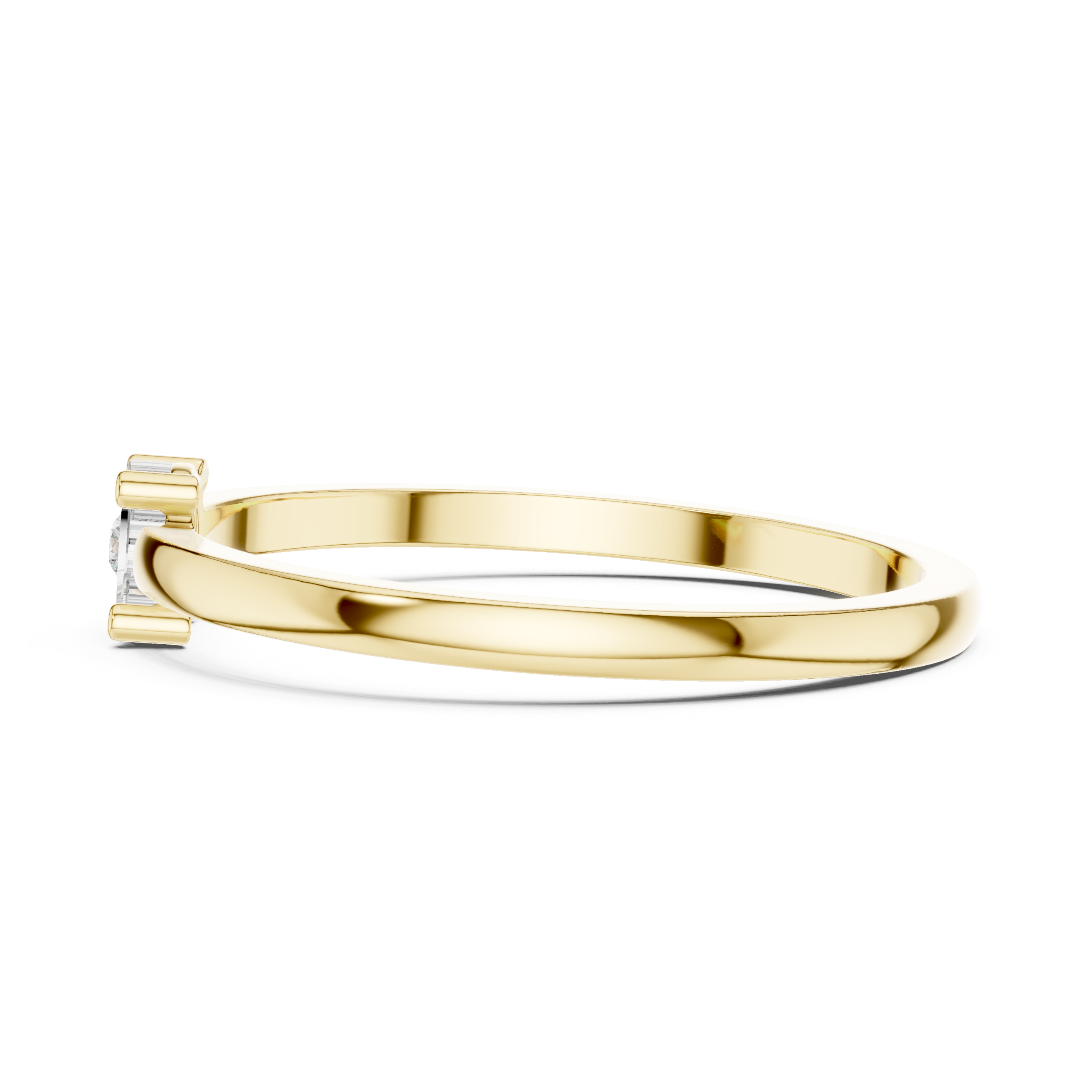Minimalist Bezel Solitaire Diamond Ring