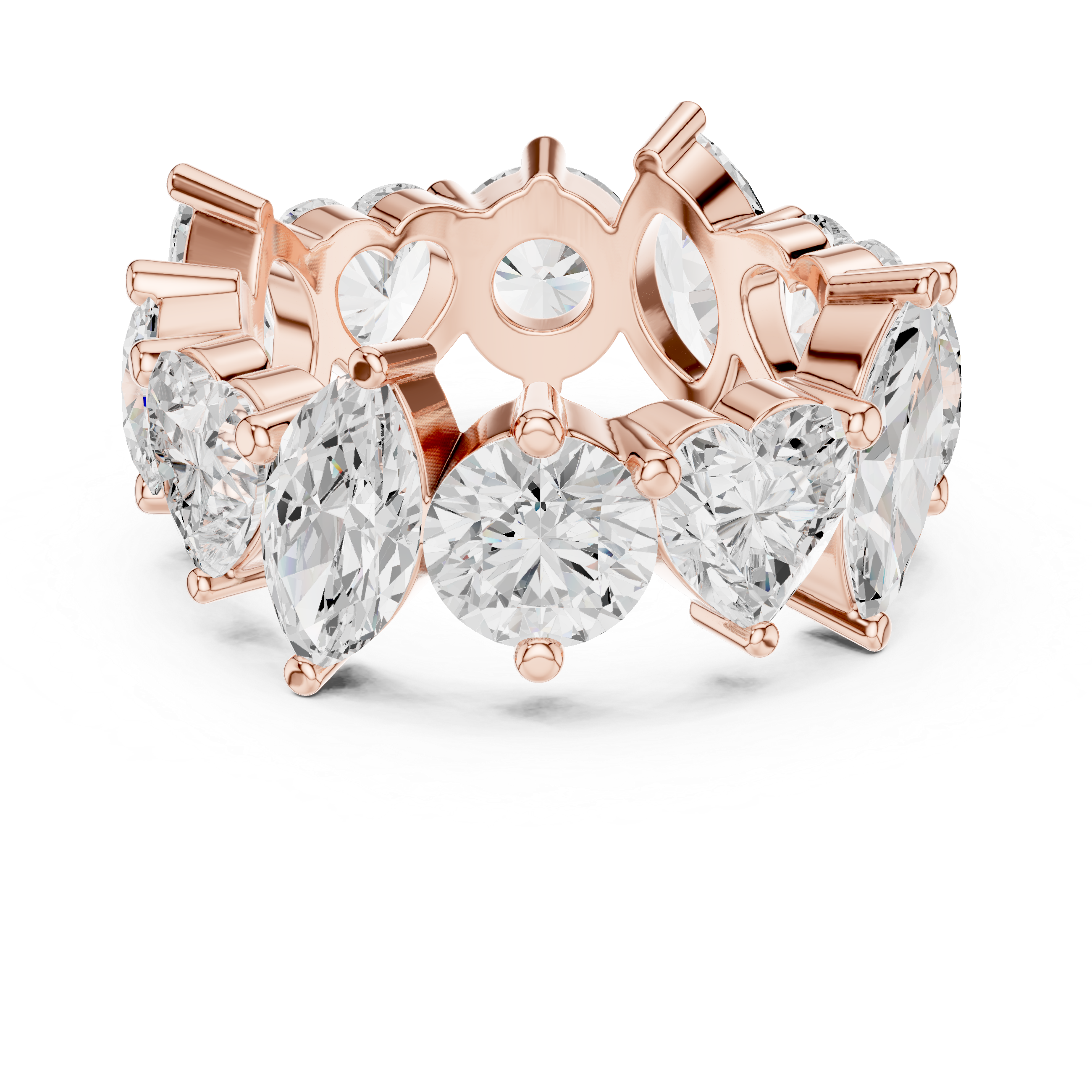 Mixed Cut Diamond Eternity Band