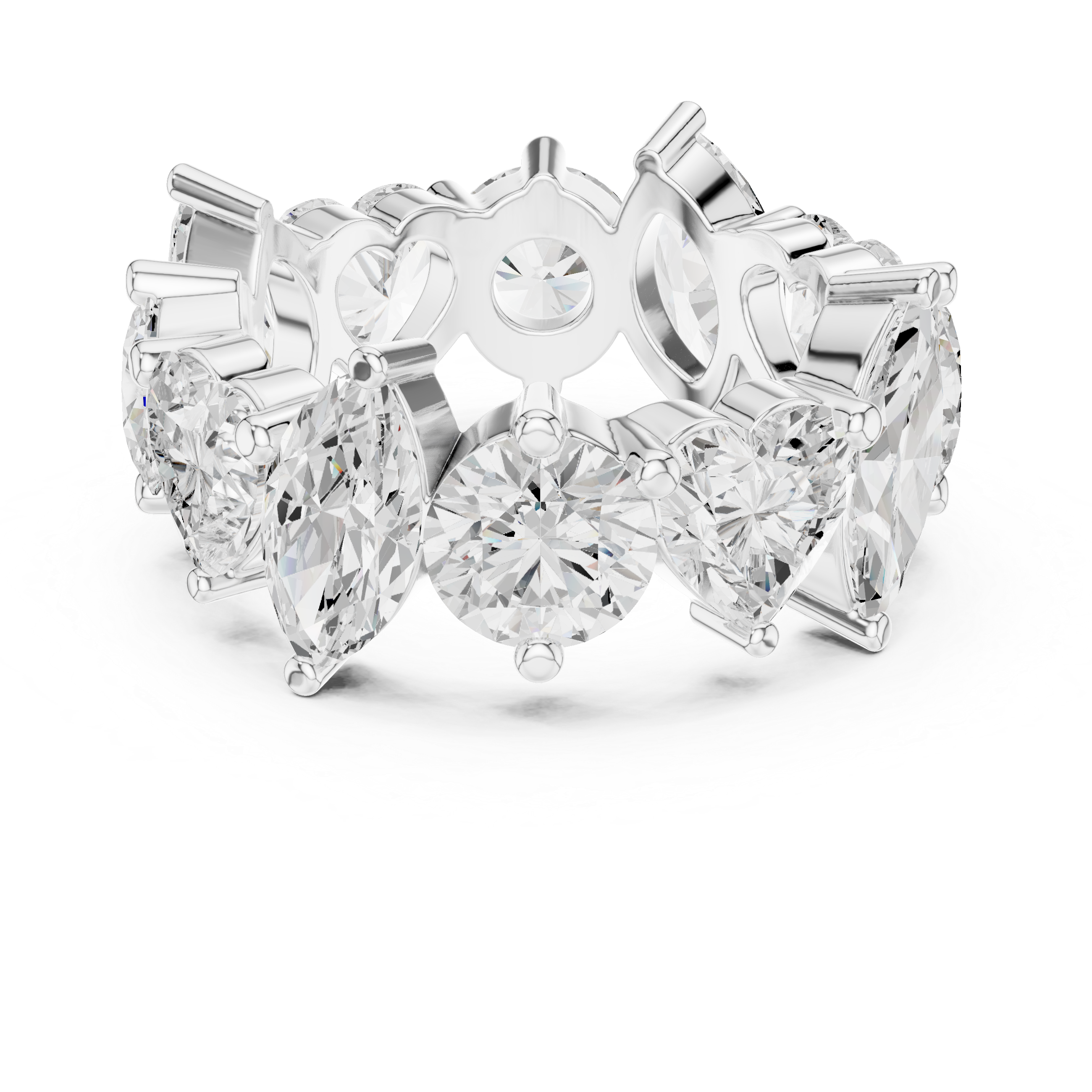Mixed Cut Diamond Eternity Band