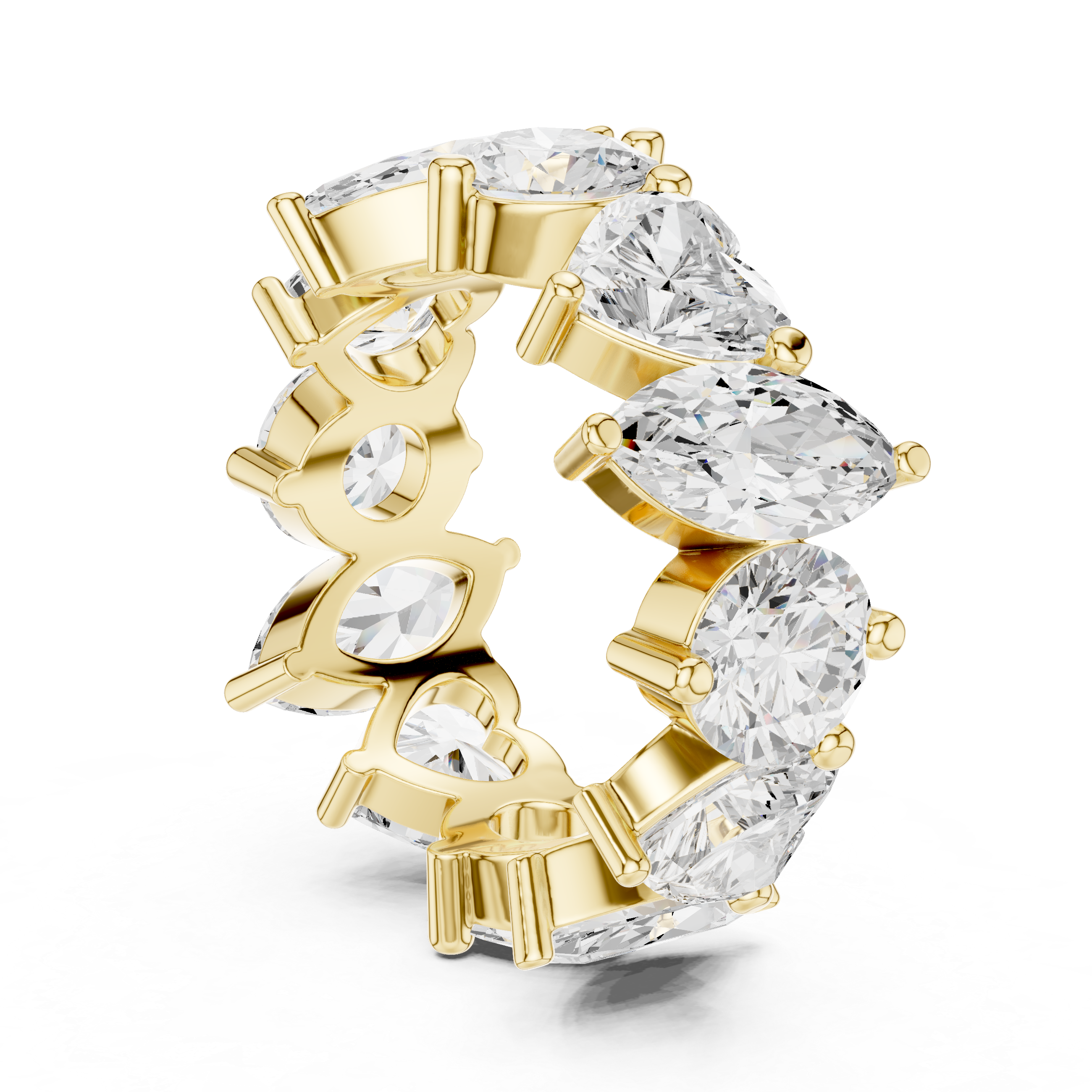 Mixed Cut Diamond Eternity Band
