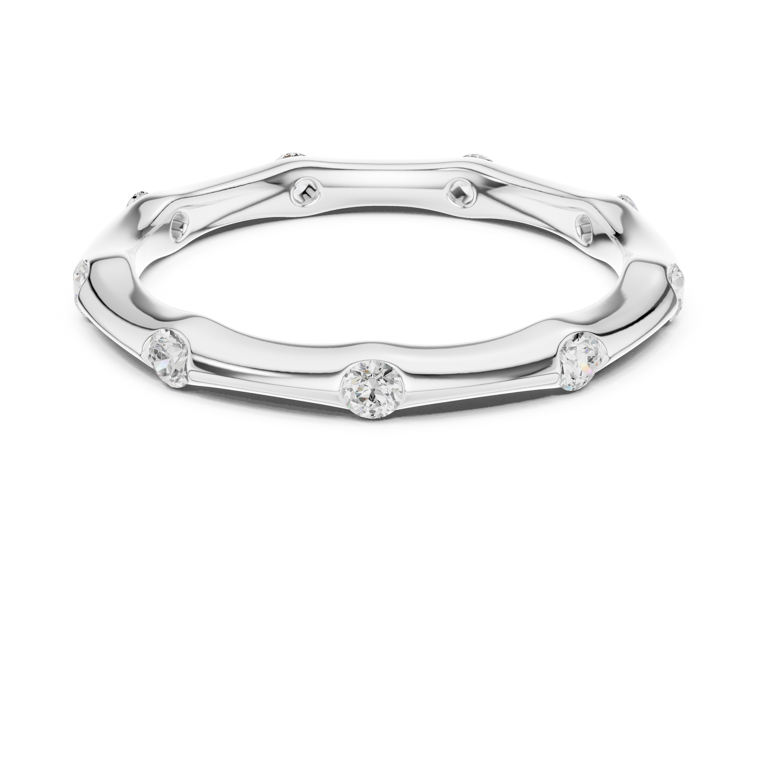 Bezel Set Diamond Eternity Band
