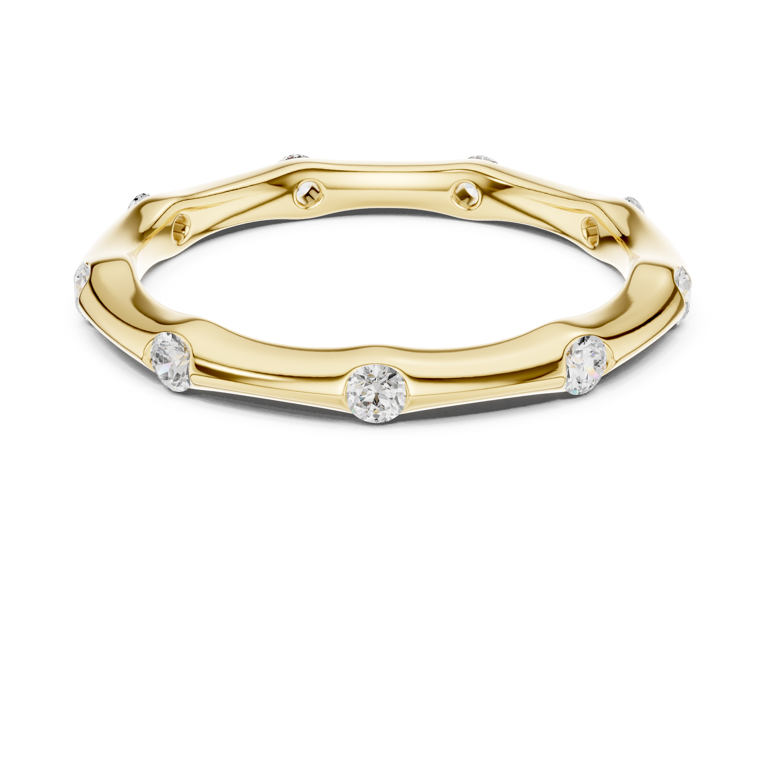 Bezel Set Diamond Eternity Band