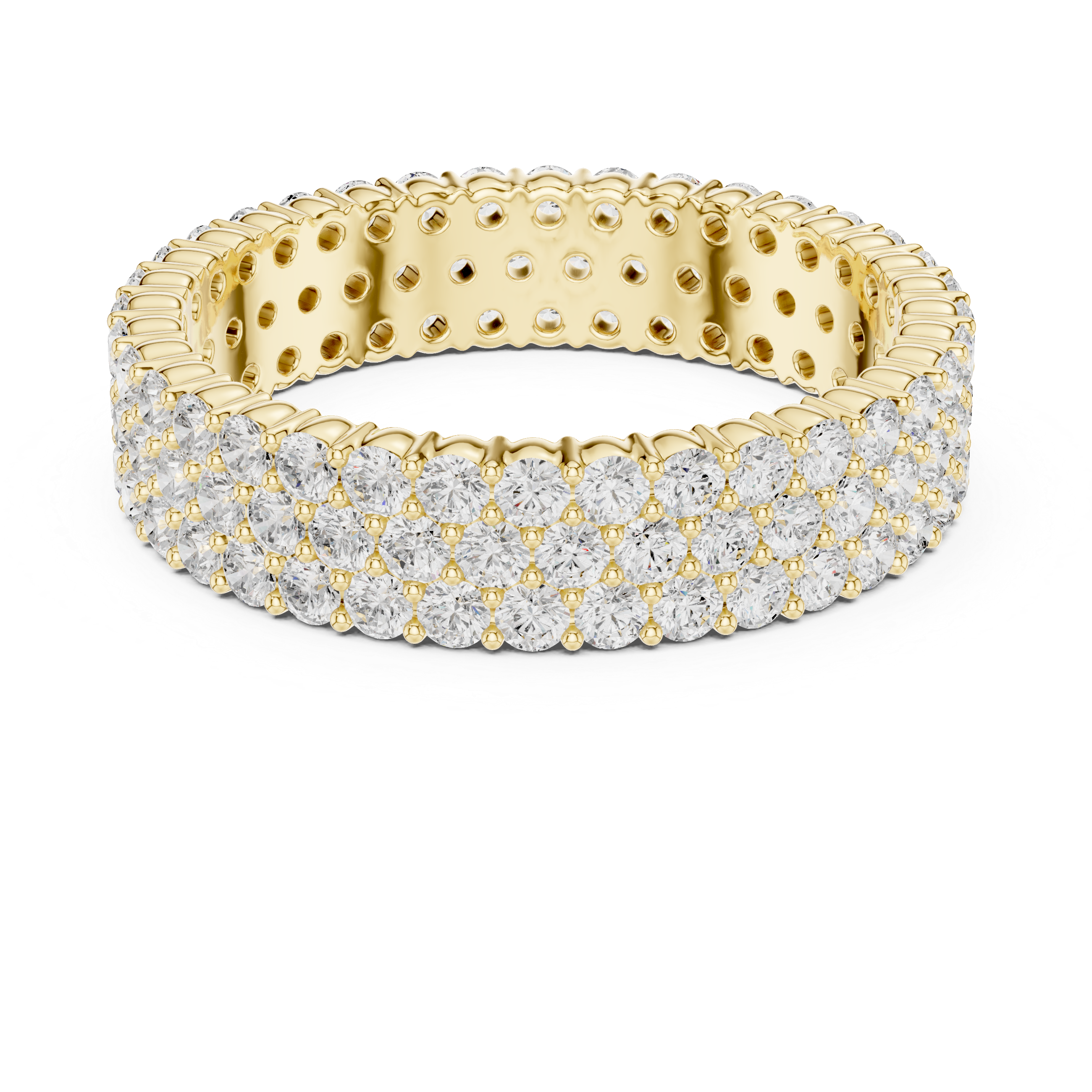 Five Row Diamond Eternity Band