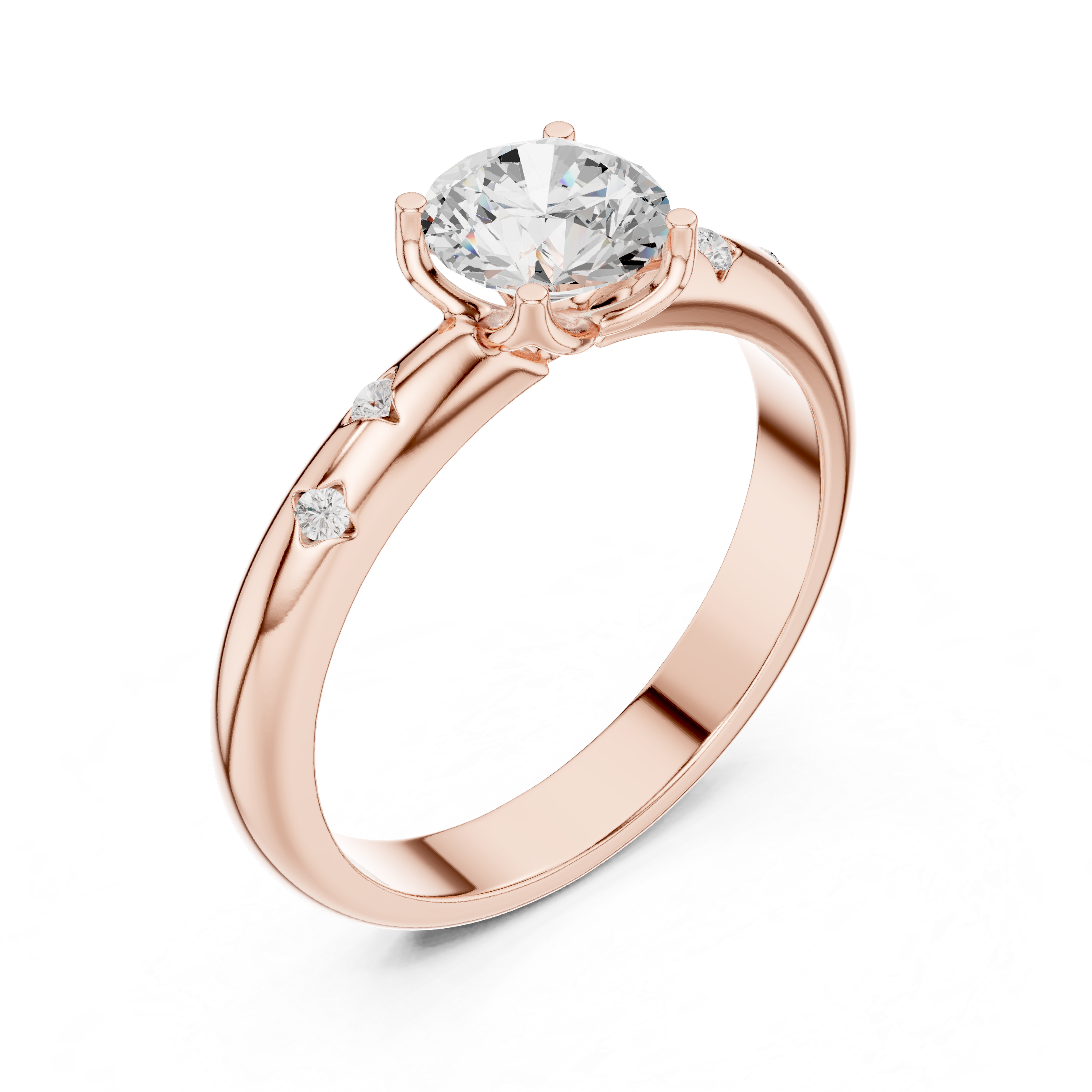 Classic Solitaire Diamond Engagement Ring