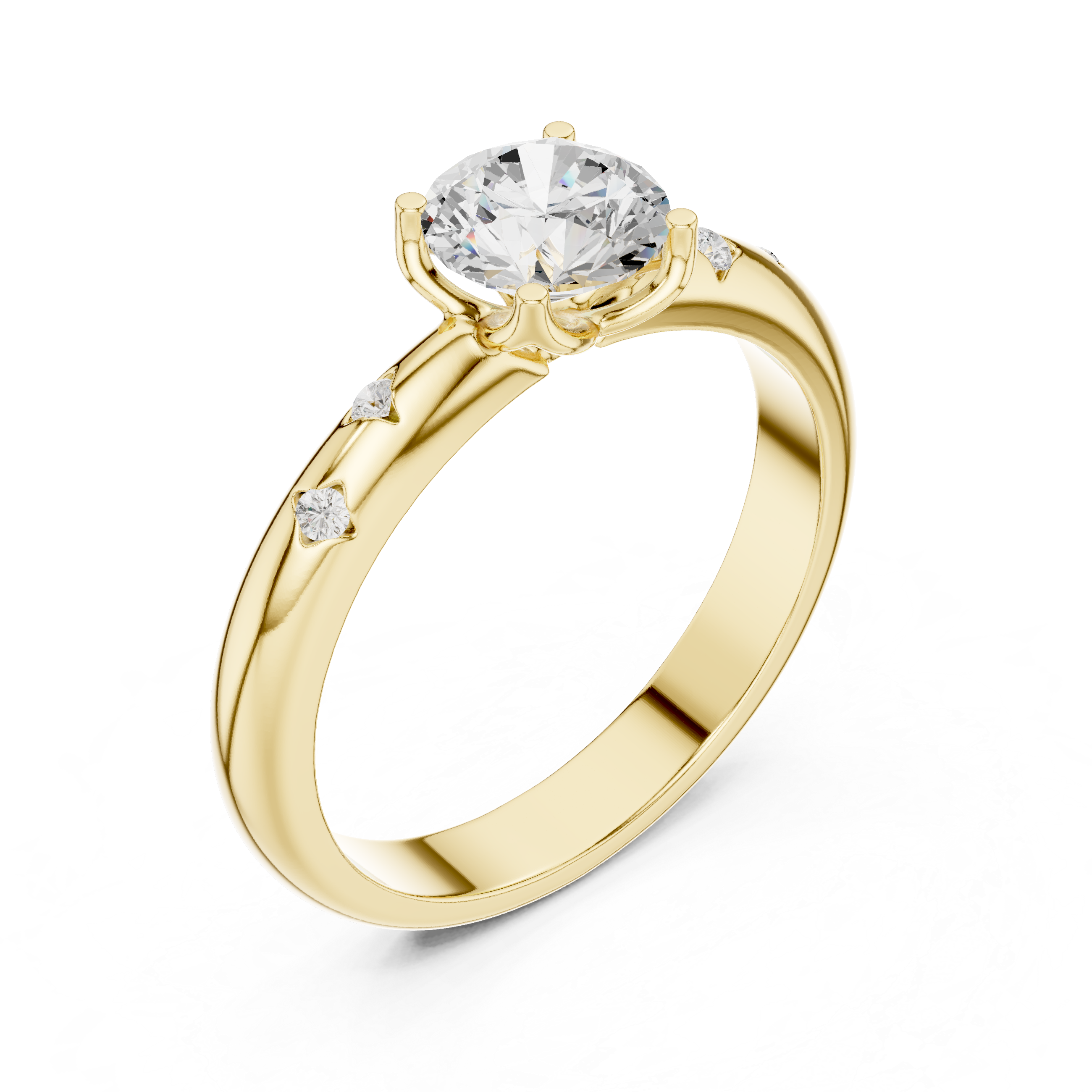 Classic Solitaire Diamond Engagement Ring