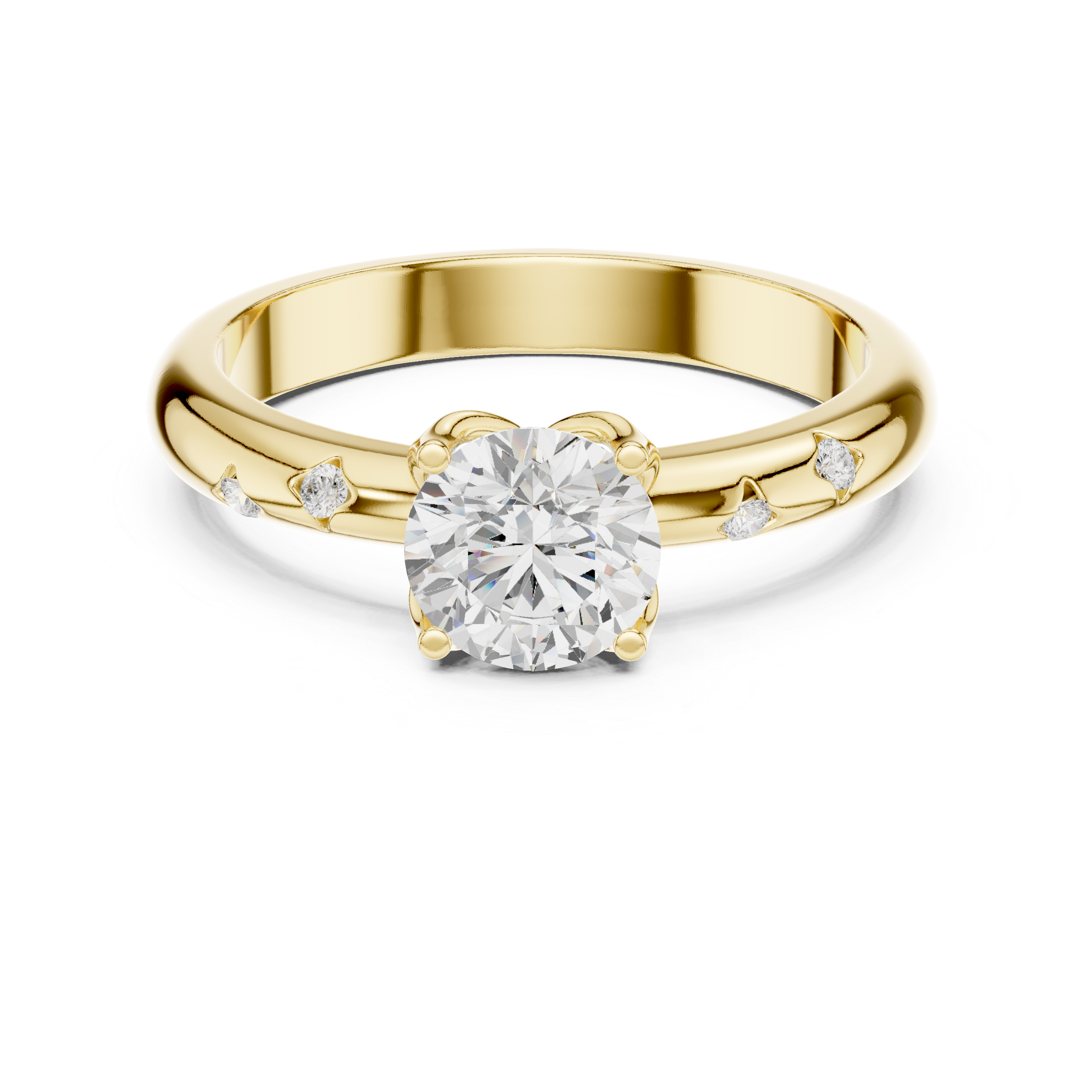 Classic Solitaire Diamond Engagement Ring
