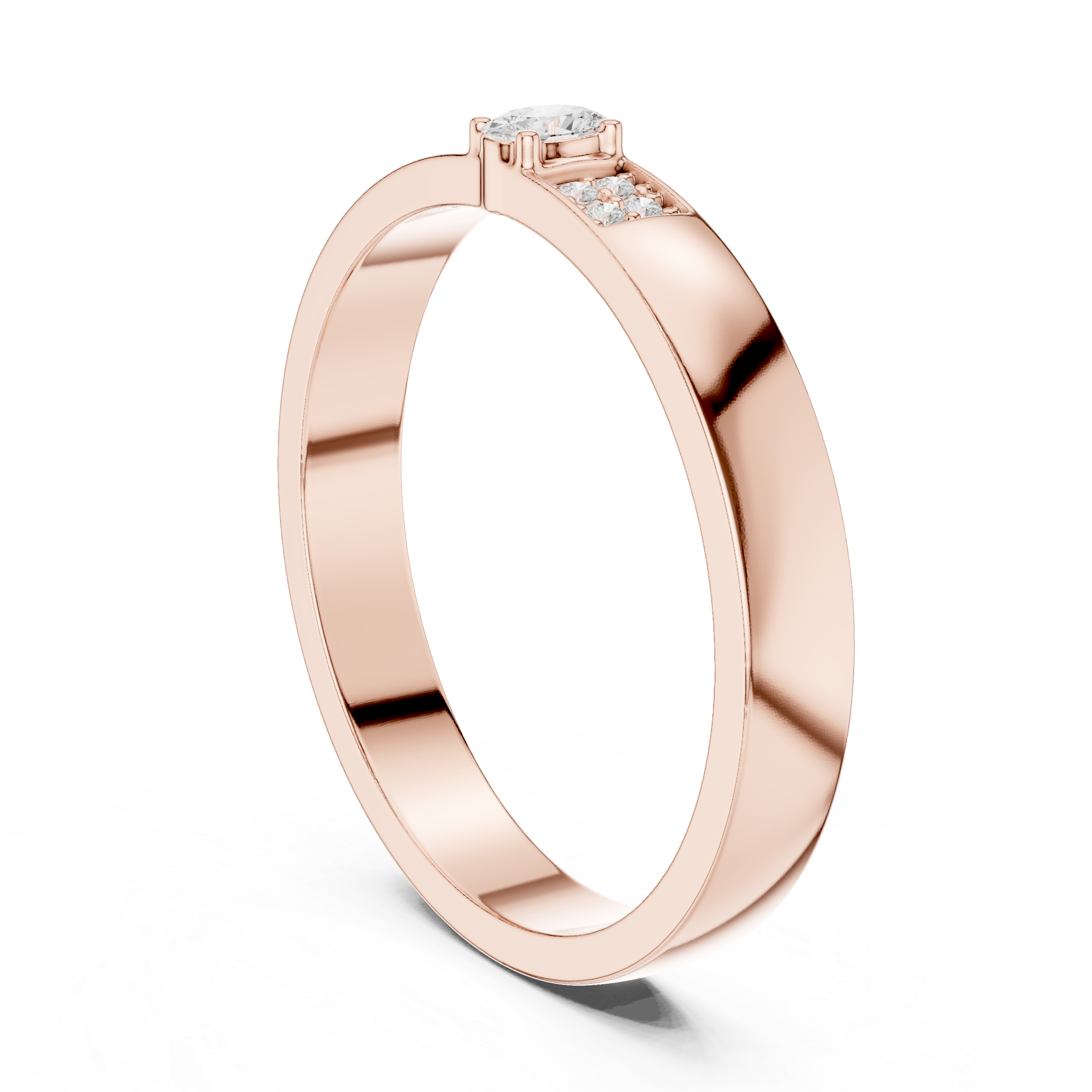 Minimalist Oval Diamond Engagement Ring