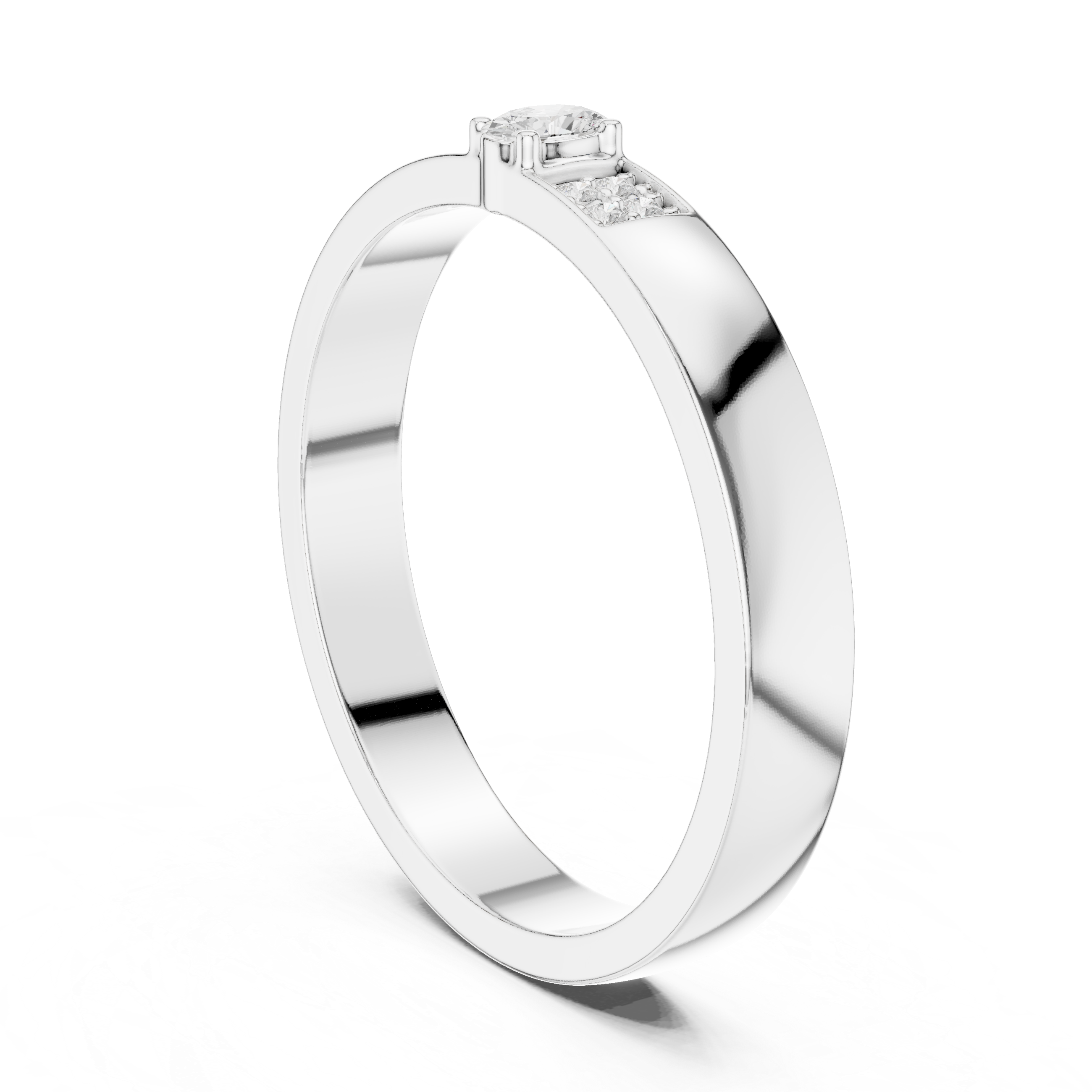Minimalist Oval Diamond Engagement Ring