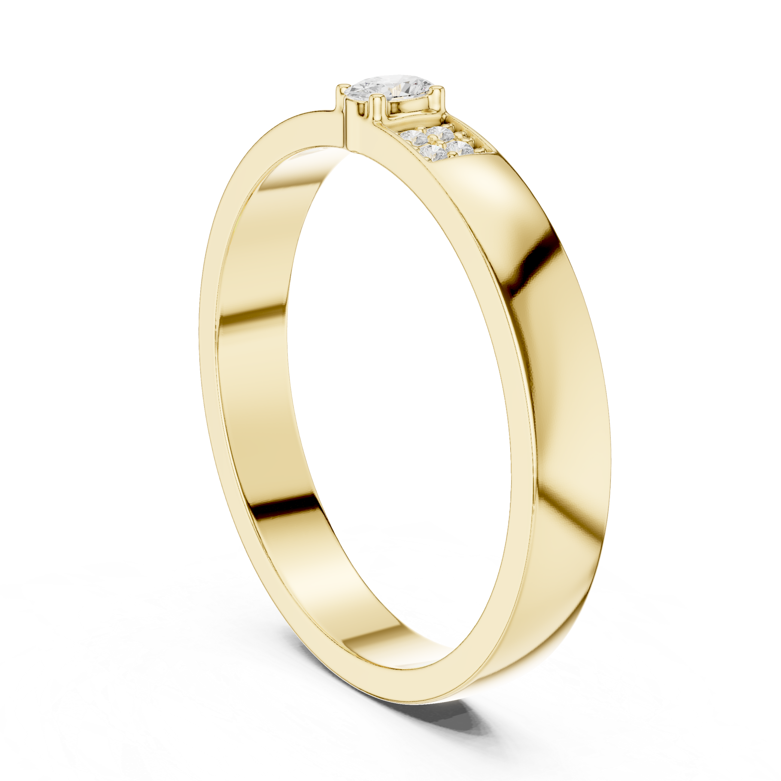 Minimalist Oval Diamond Engagement Ring