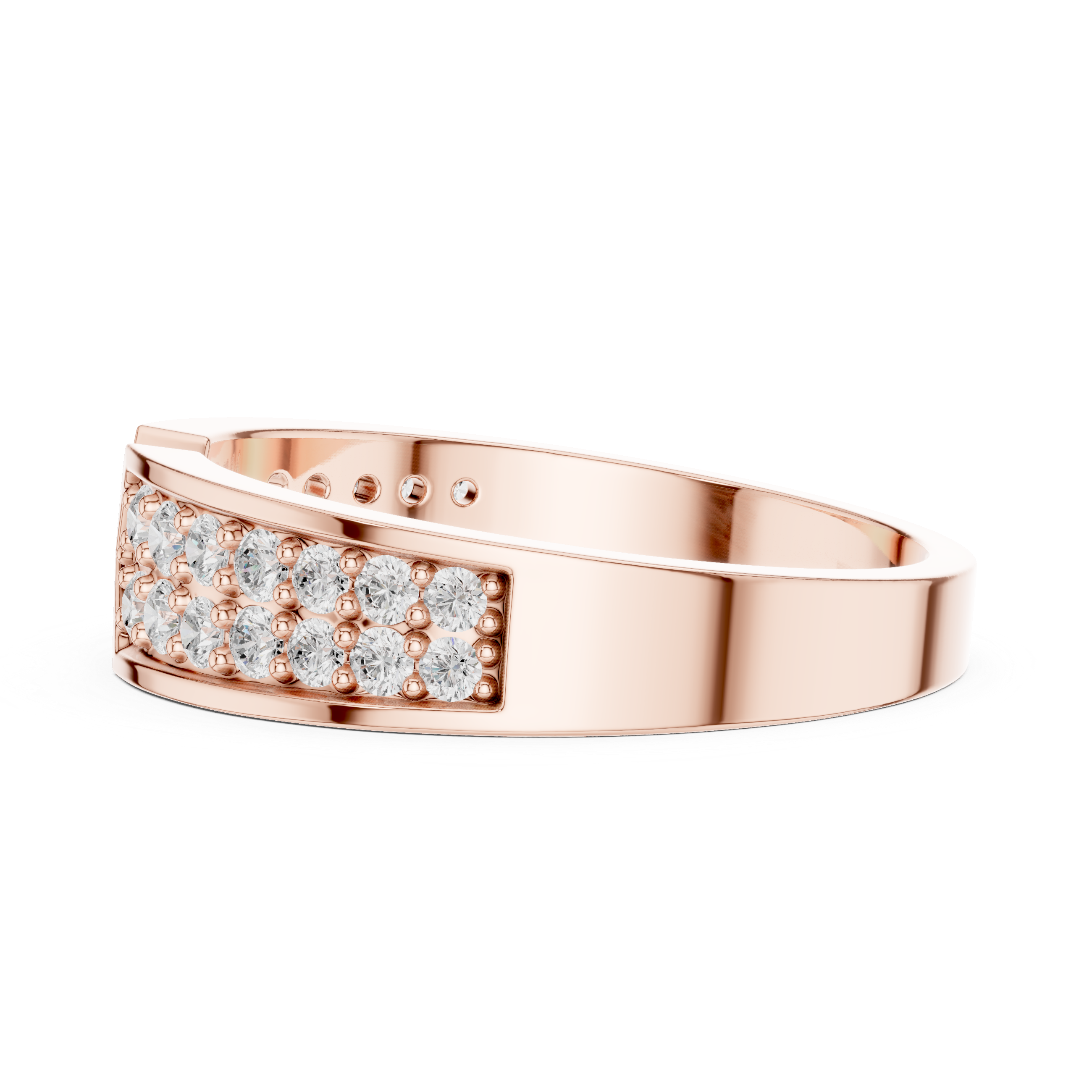 Infinity Diamond Wedding Band