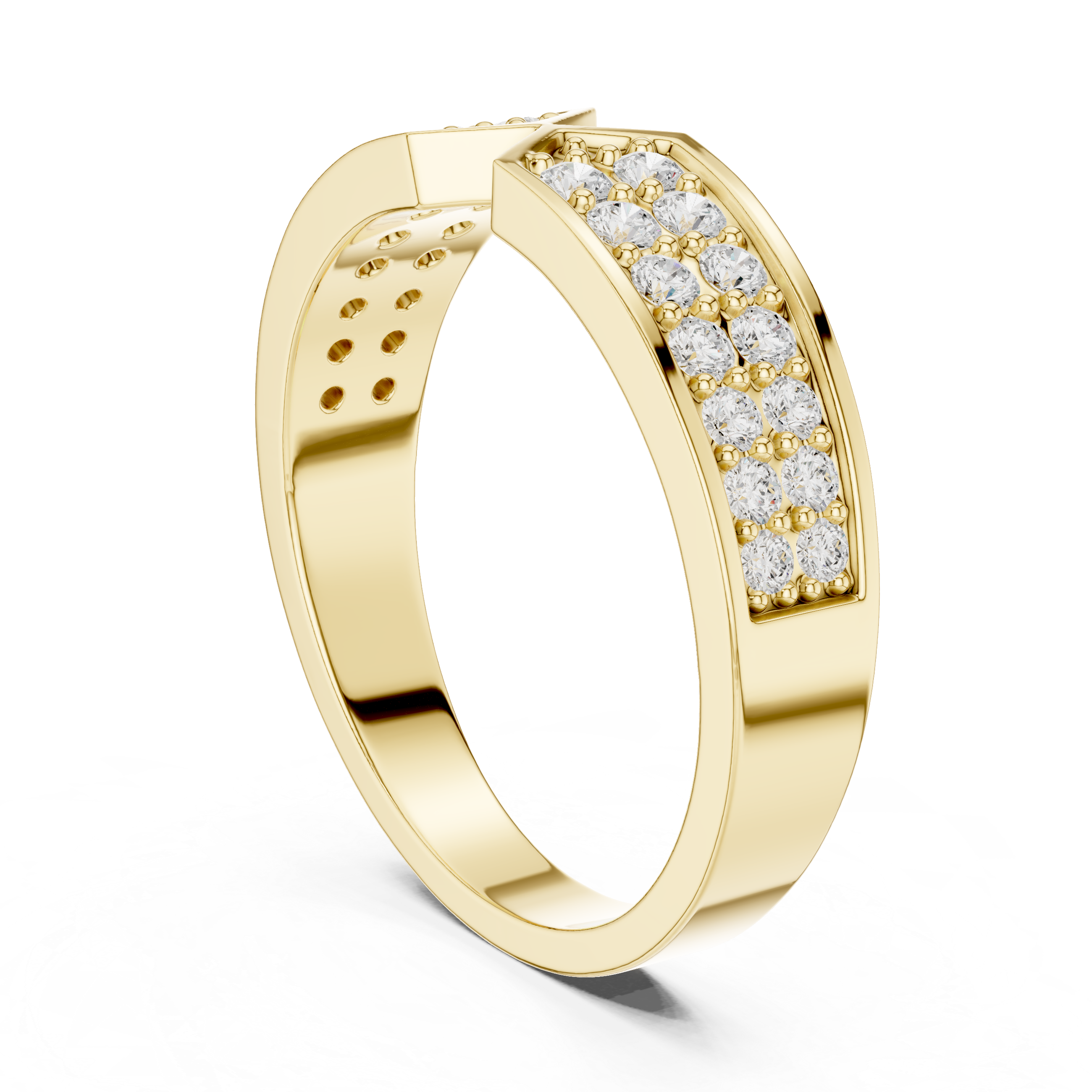 Infinity Diamond Wedding Band