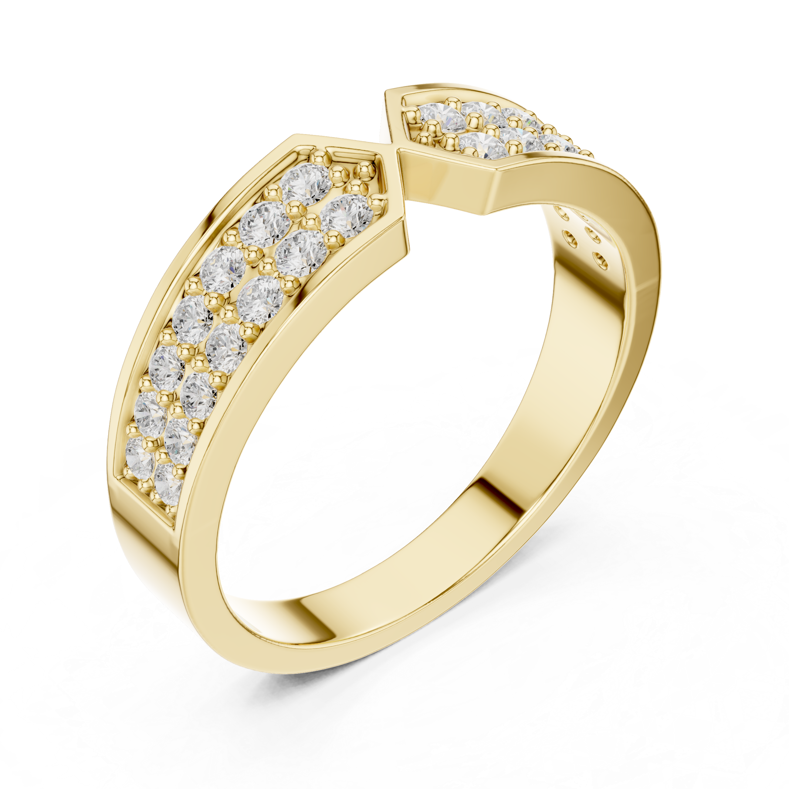 Infinity Diamond Wedding Band