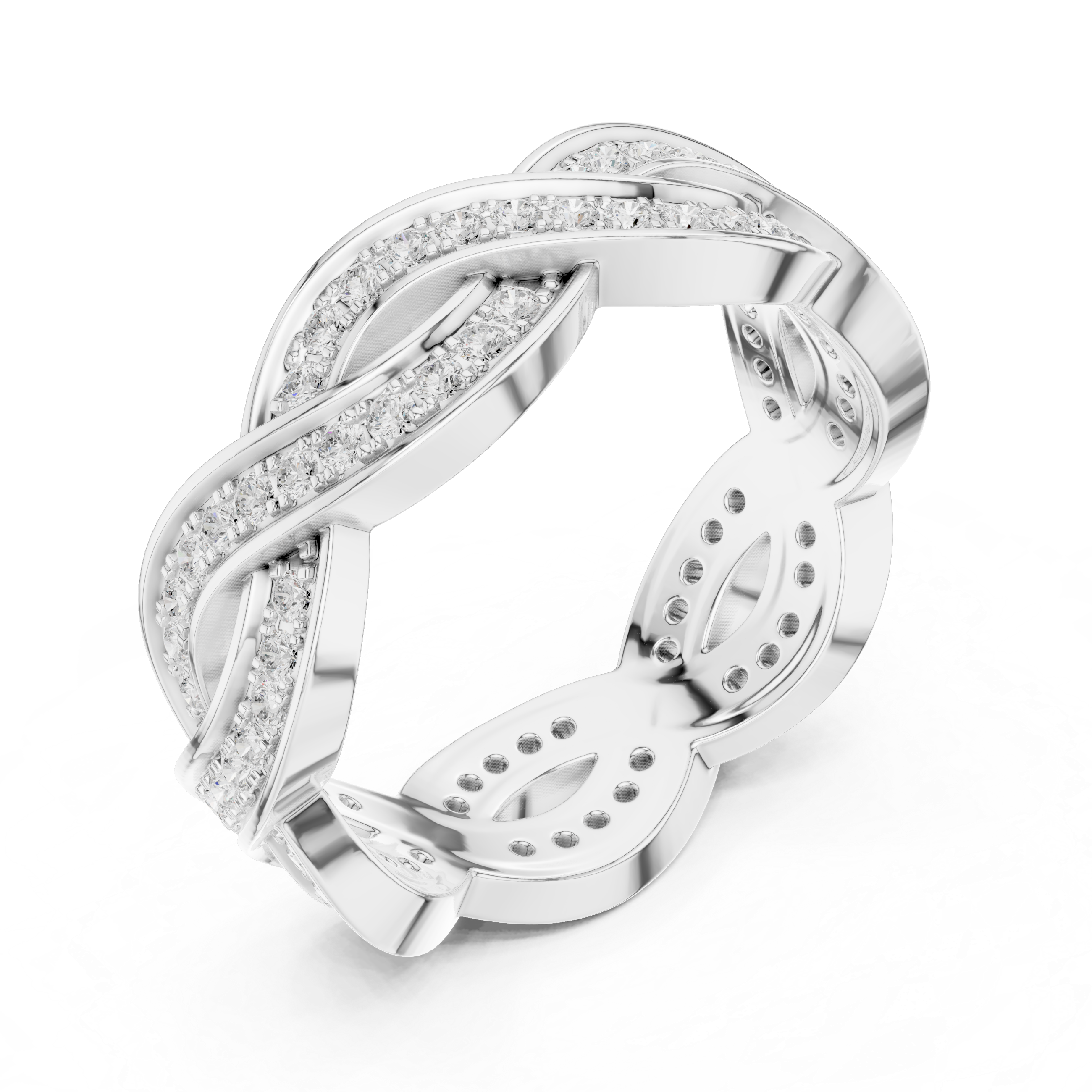 Infinity Diamond Eternity Band Ring