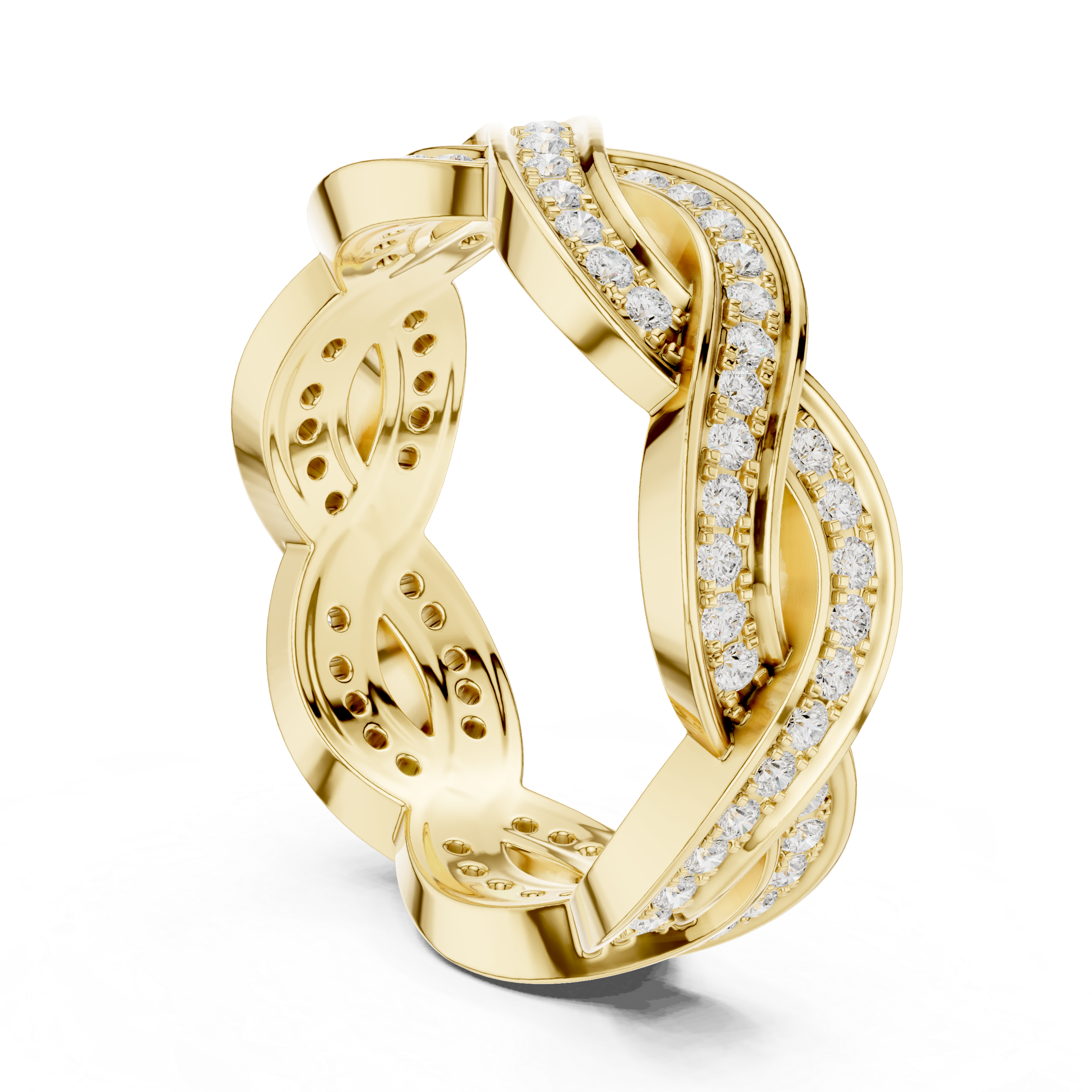 Infinity Diamond Eternity Band Ring