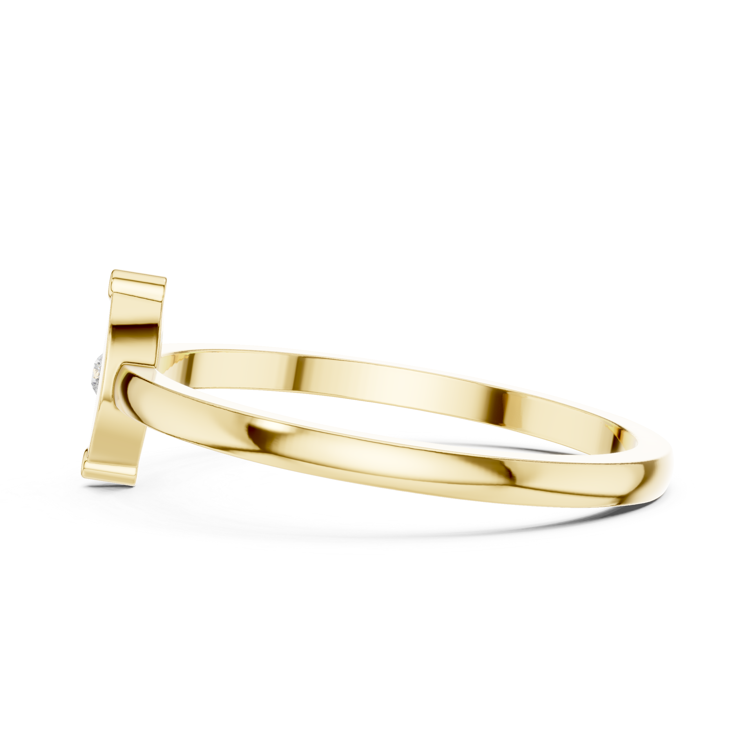 Minimalist Marquise Bezel Diamond Ring