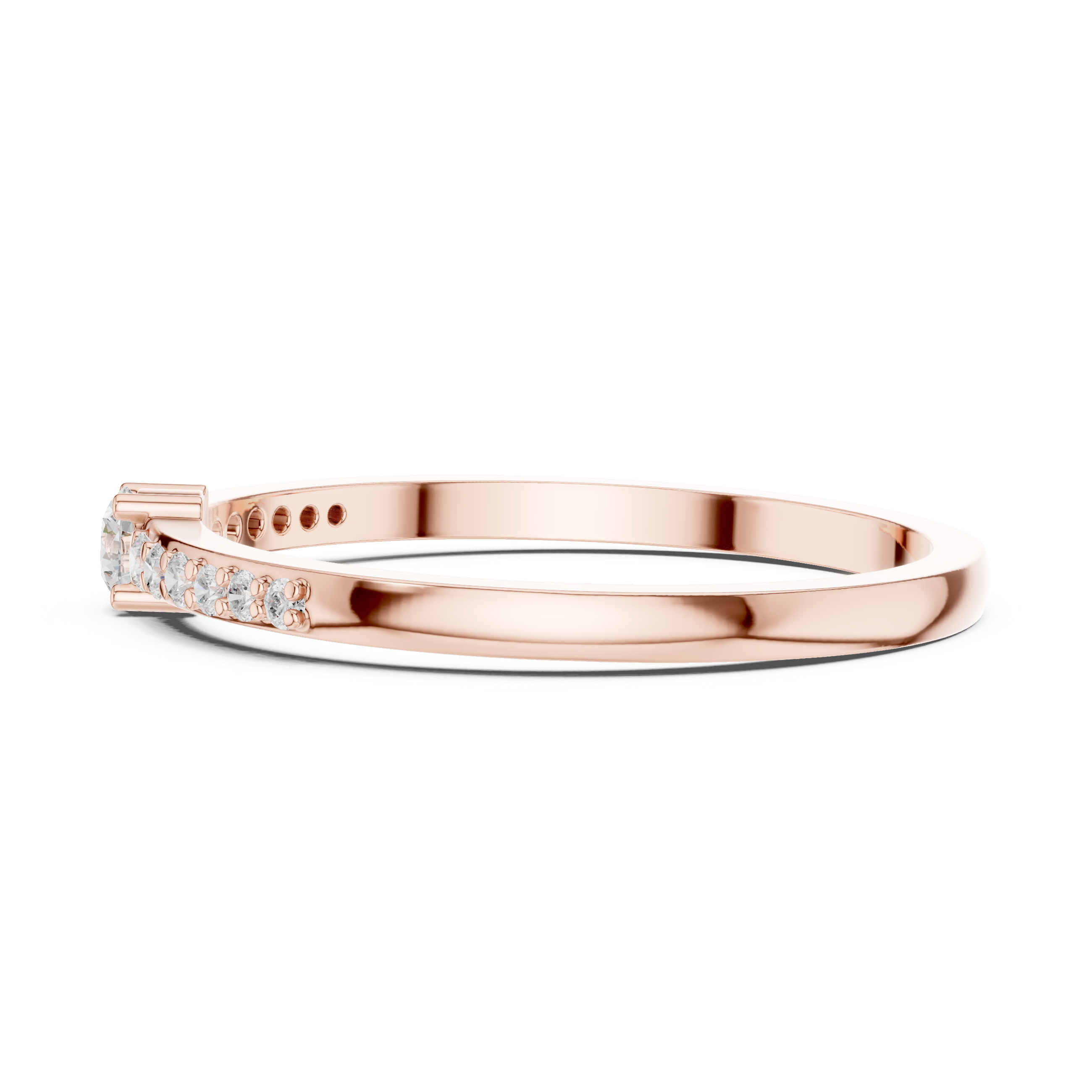 Minimalist Diamond Promise Ring