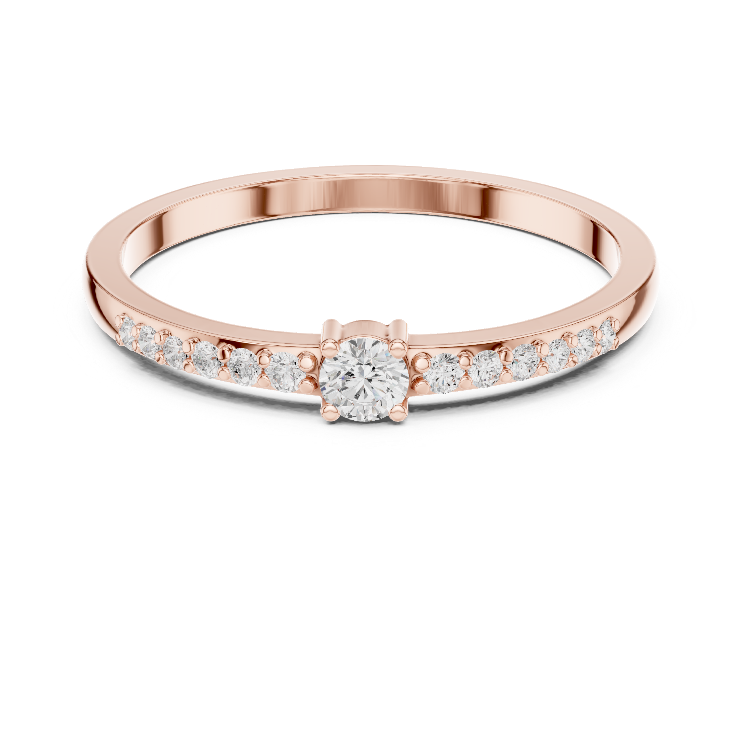 Minimalist Diamond Promise Ring