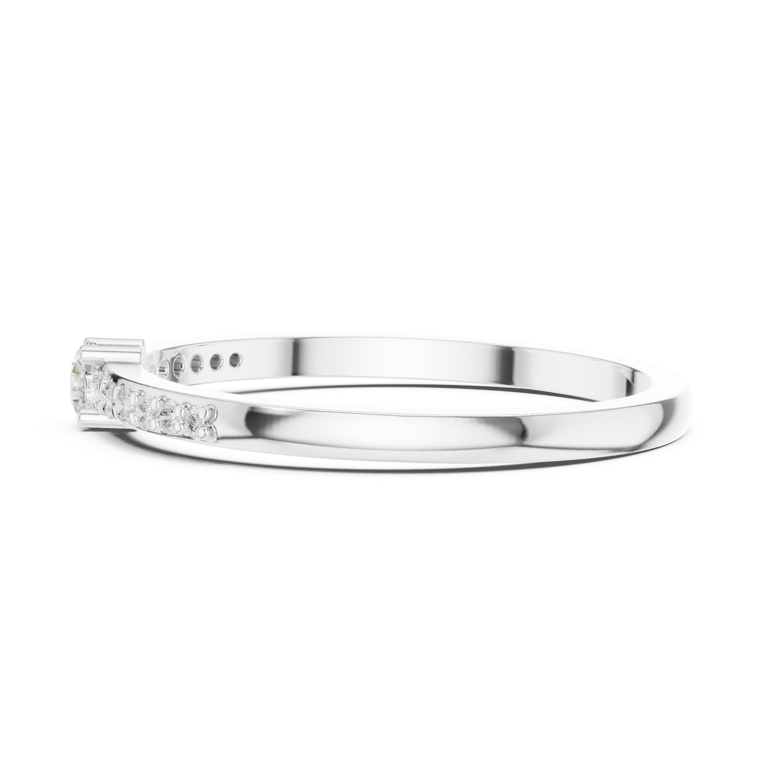 Minimalist Diamond Promise Ring