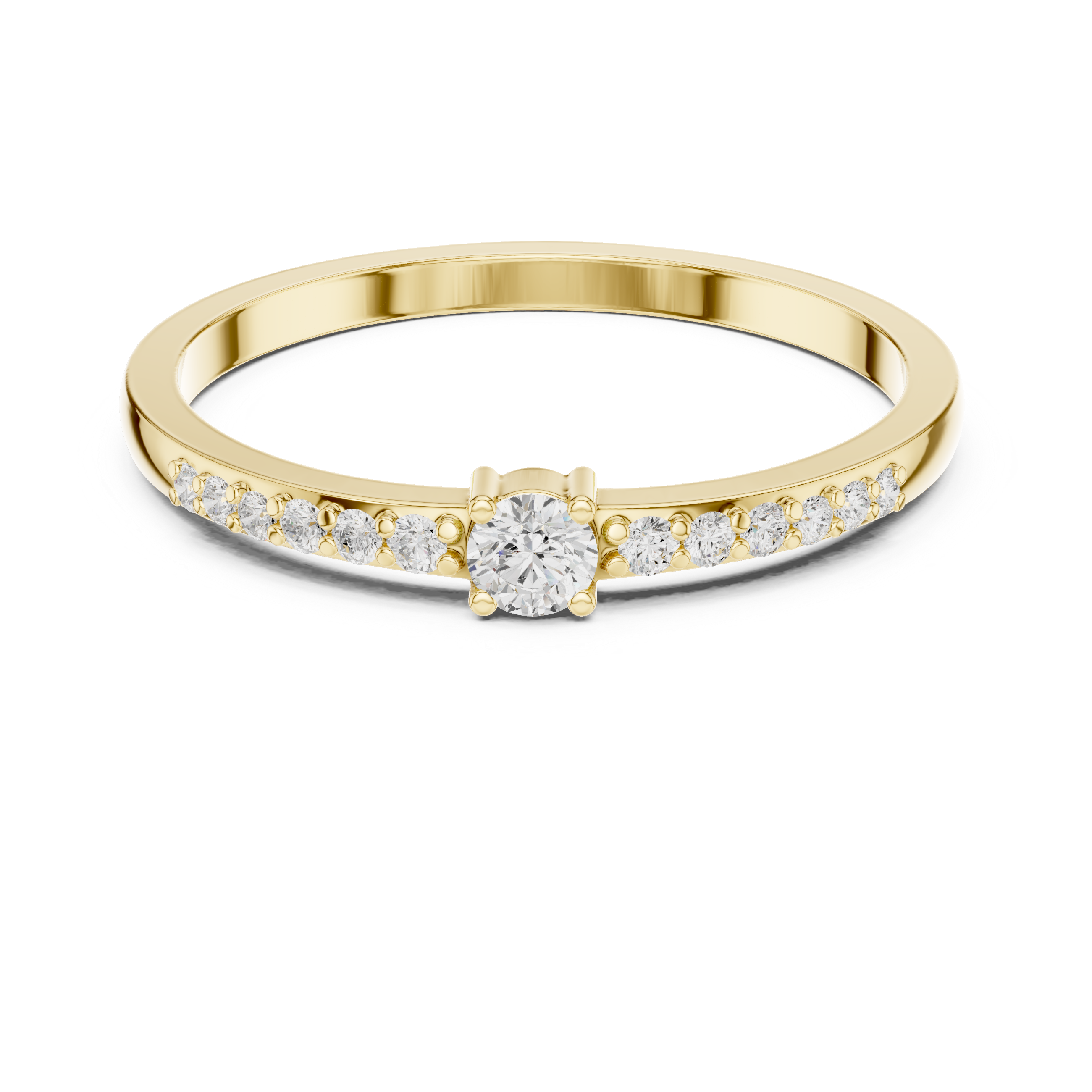 Minimalist Diamond Promise Ring