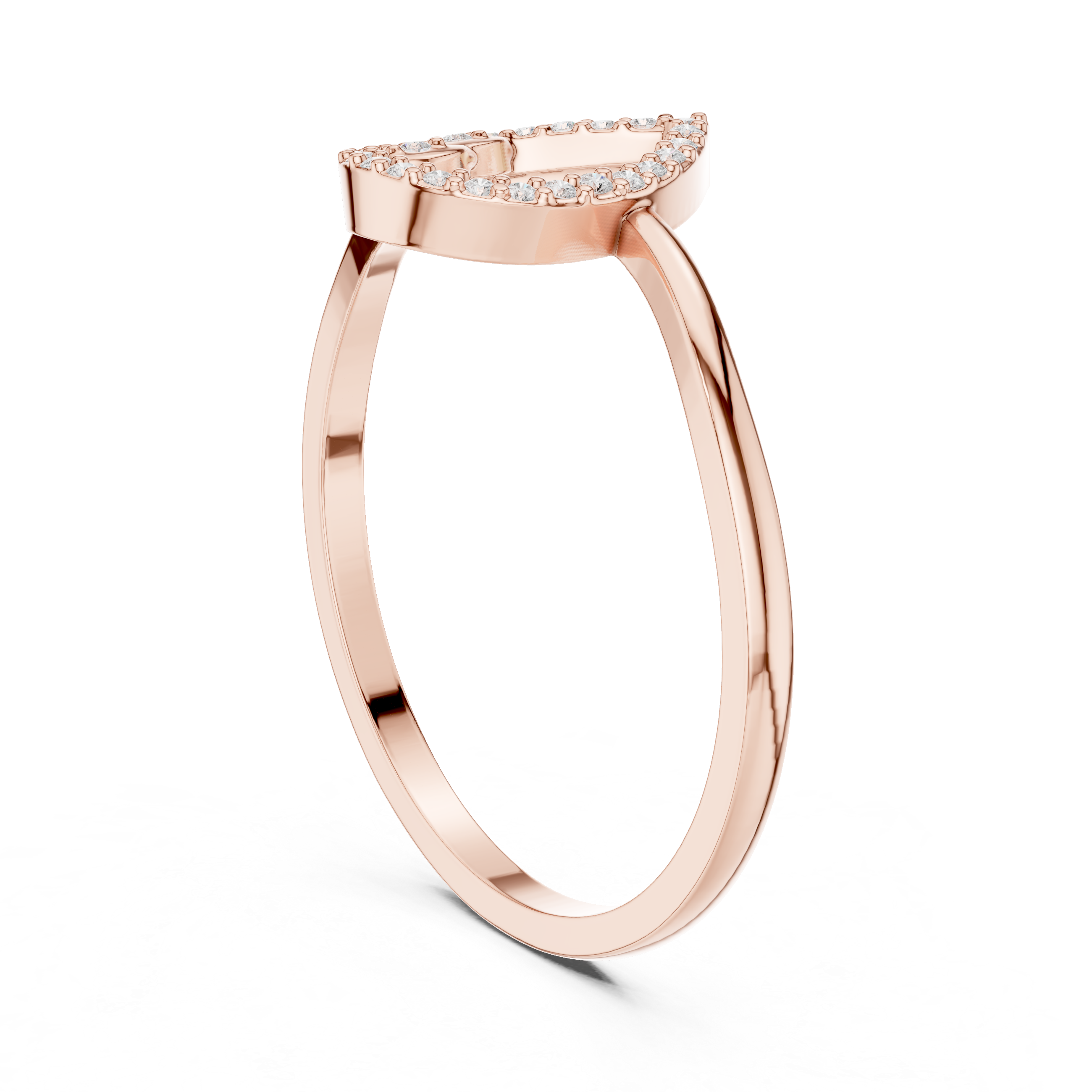 Diamond Teardrop Promise Ring