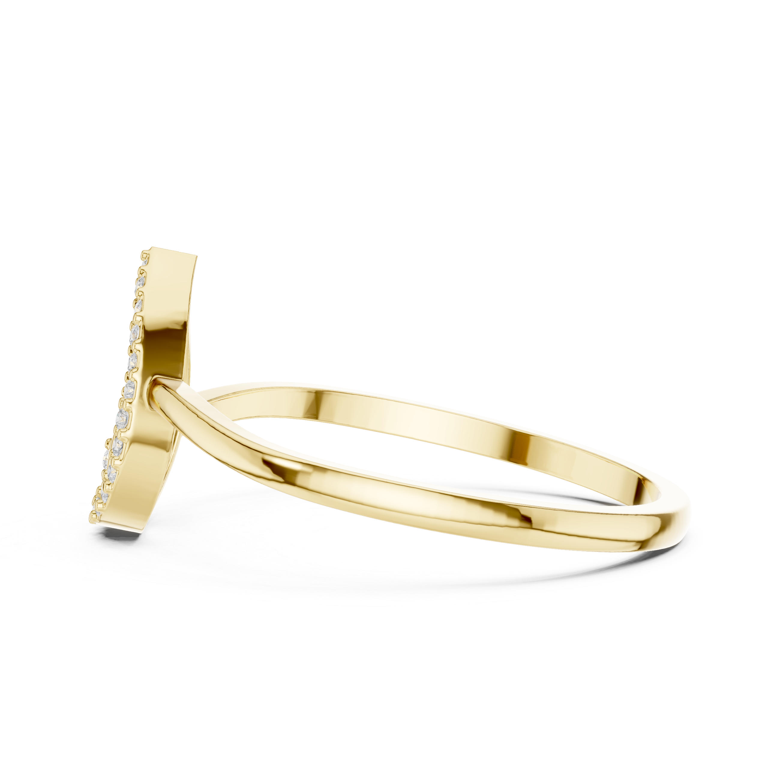 Diamond Teardrop Promise Ring