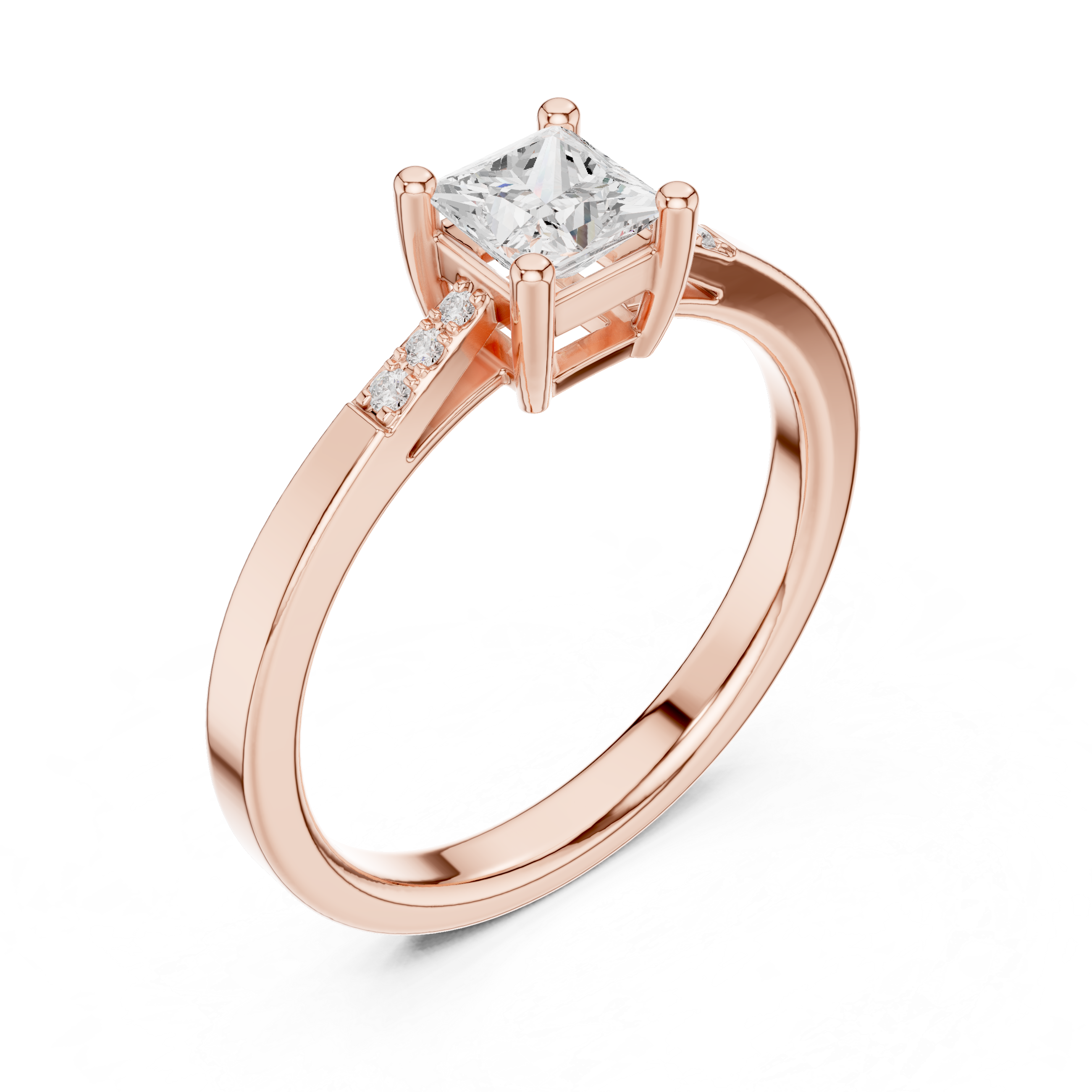 Princess Diamond Engagement Ring