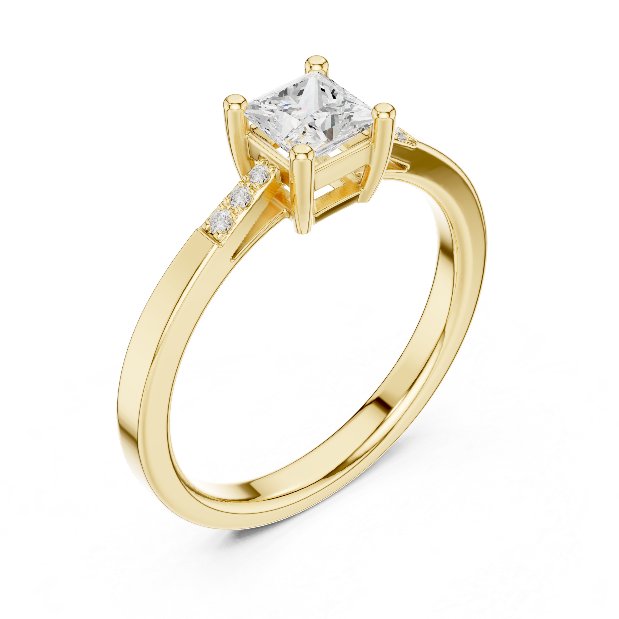 Princess Diamond Engagement Ring