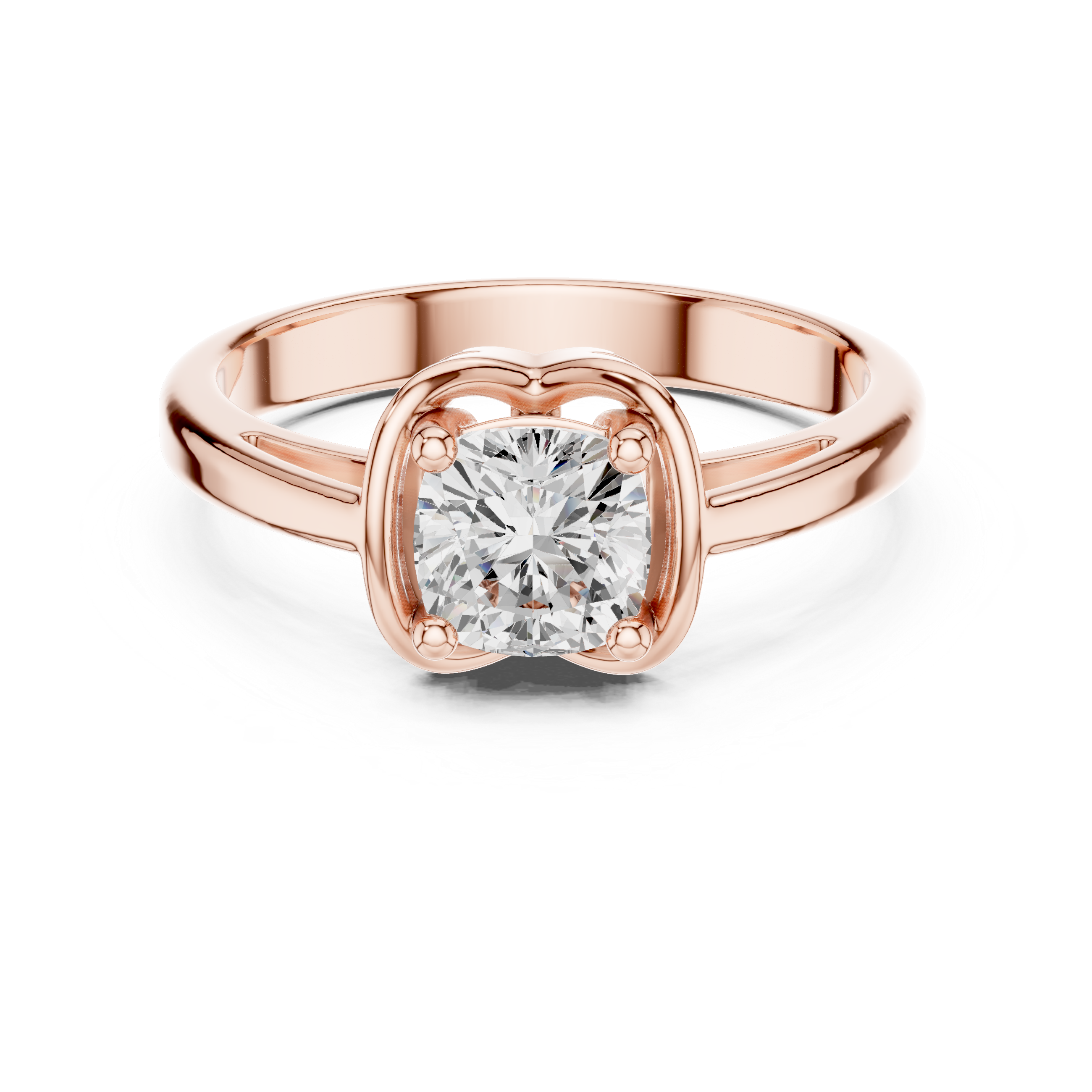 Cushion Cut Solitaire Engagement Ring