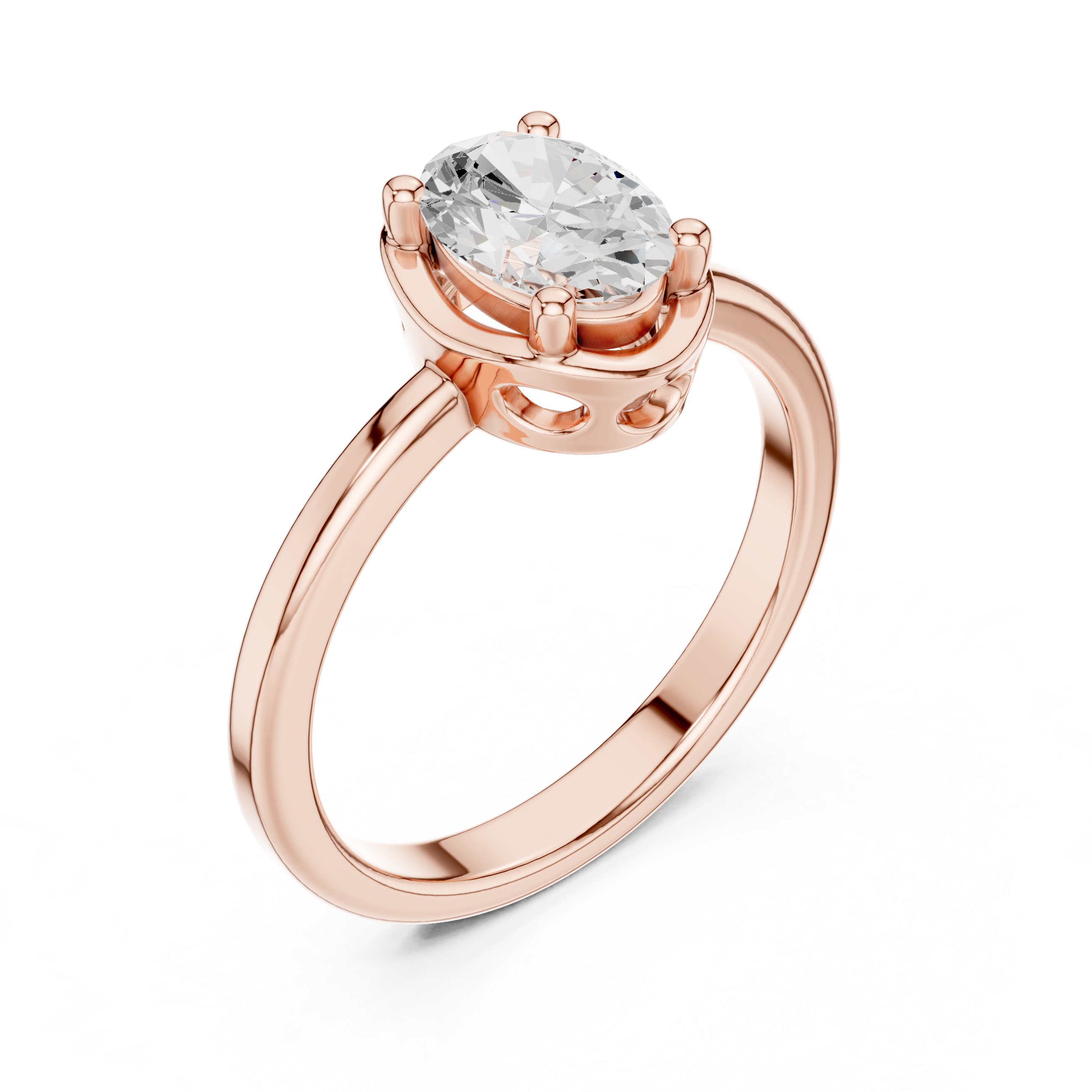 Classic Oval Solitaire Engagement Ring