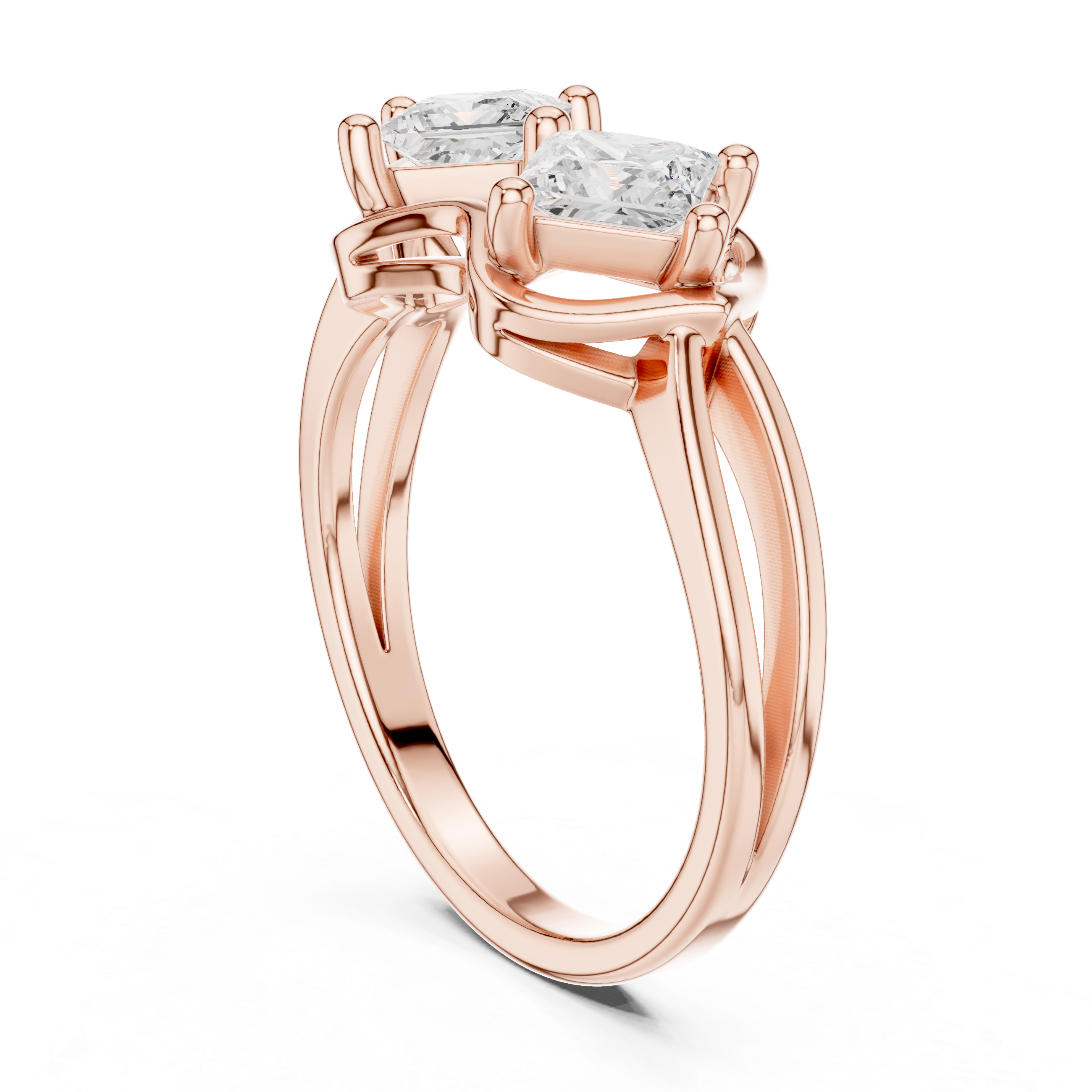 Toi et Moi Princess Diamond Ring