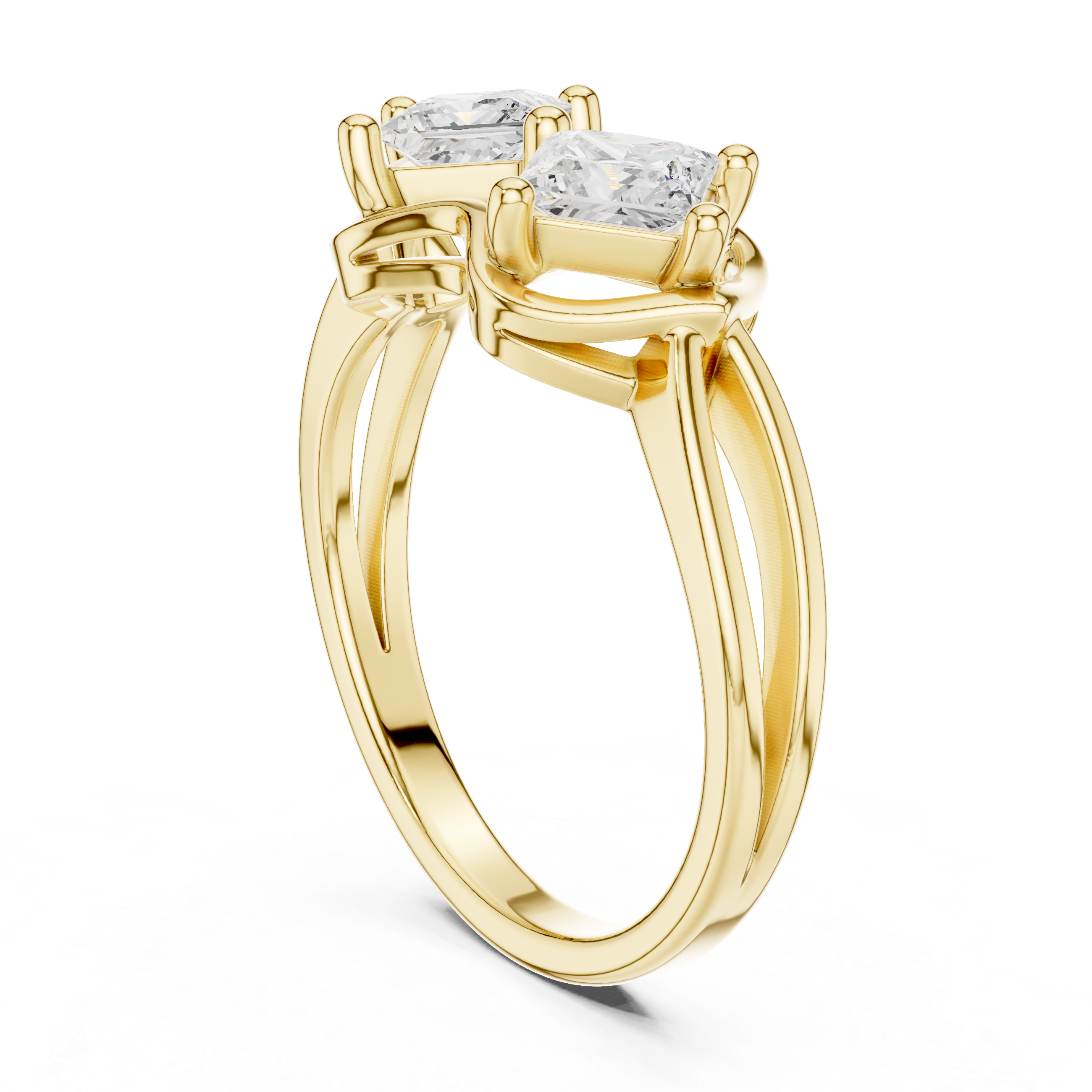 Toi et Moi Princess Diamond Ring