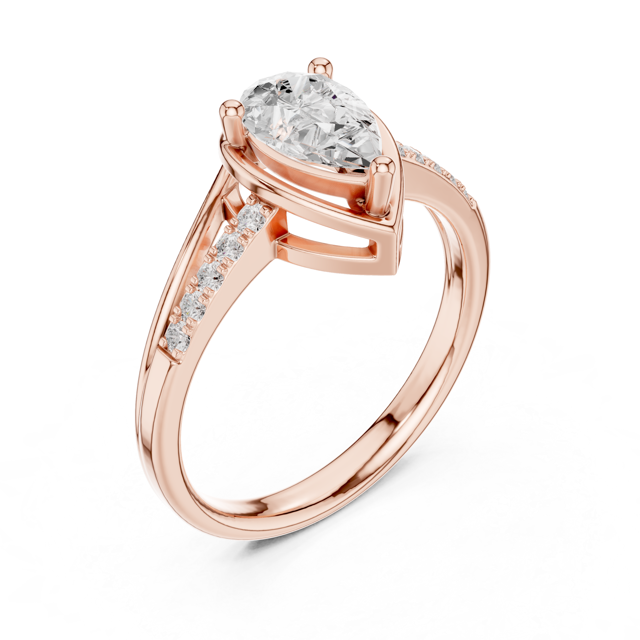 Pear Diamond Engagement Ring