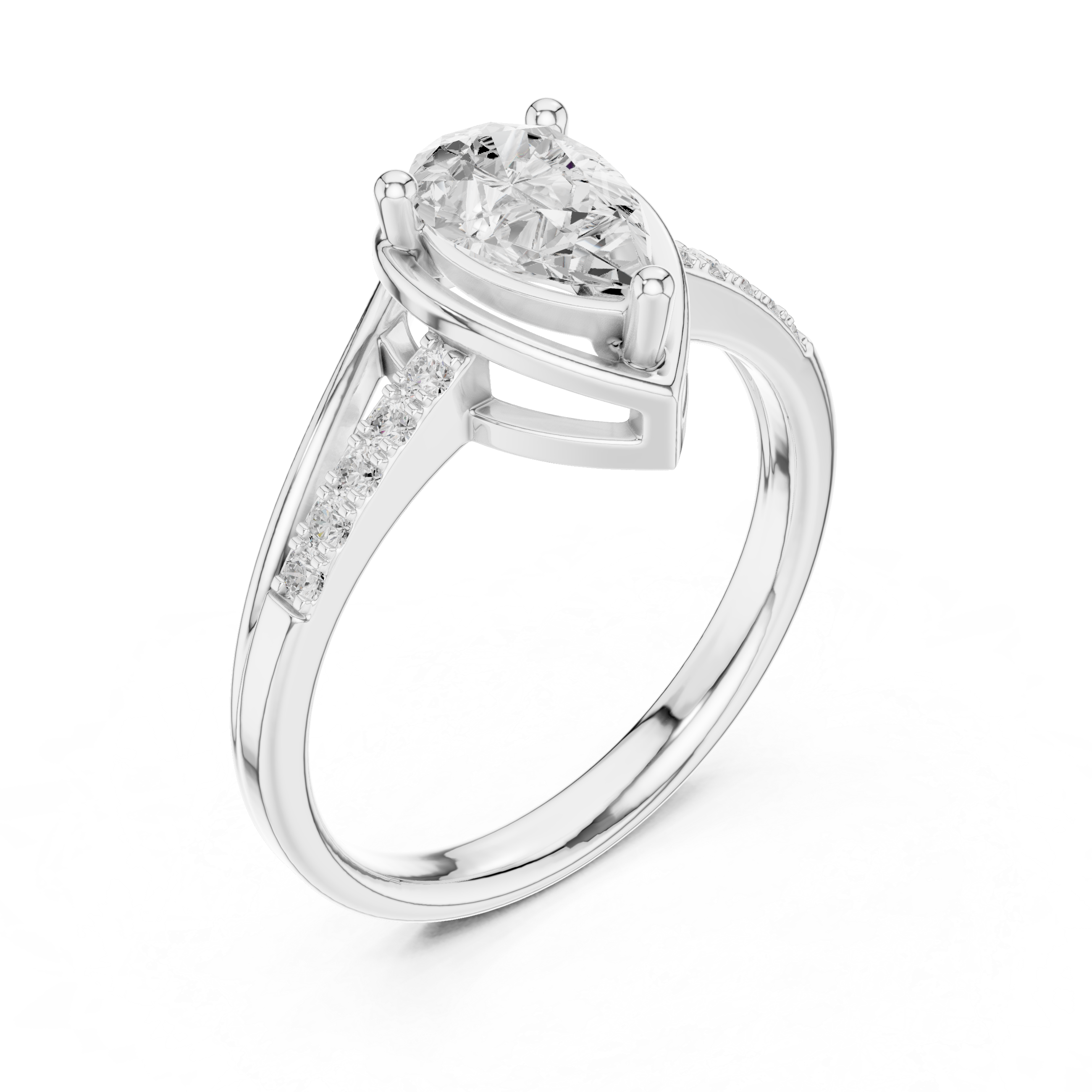 Pear Diamond Engagement Ring