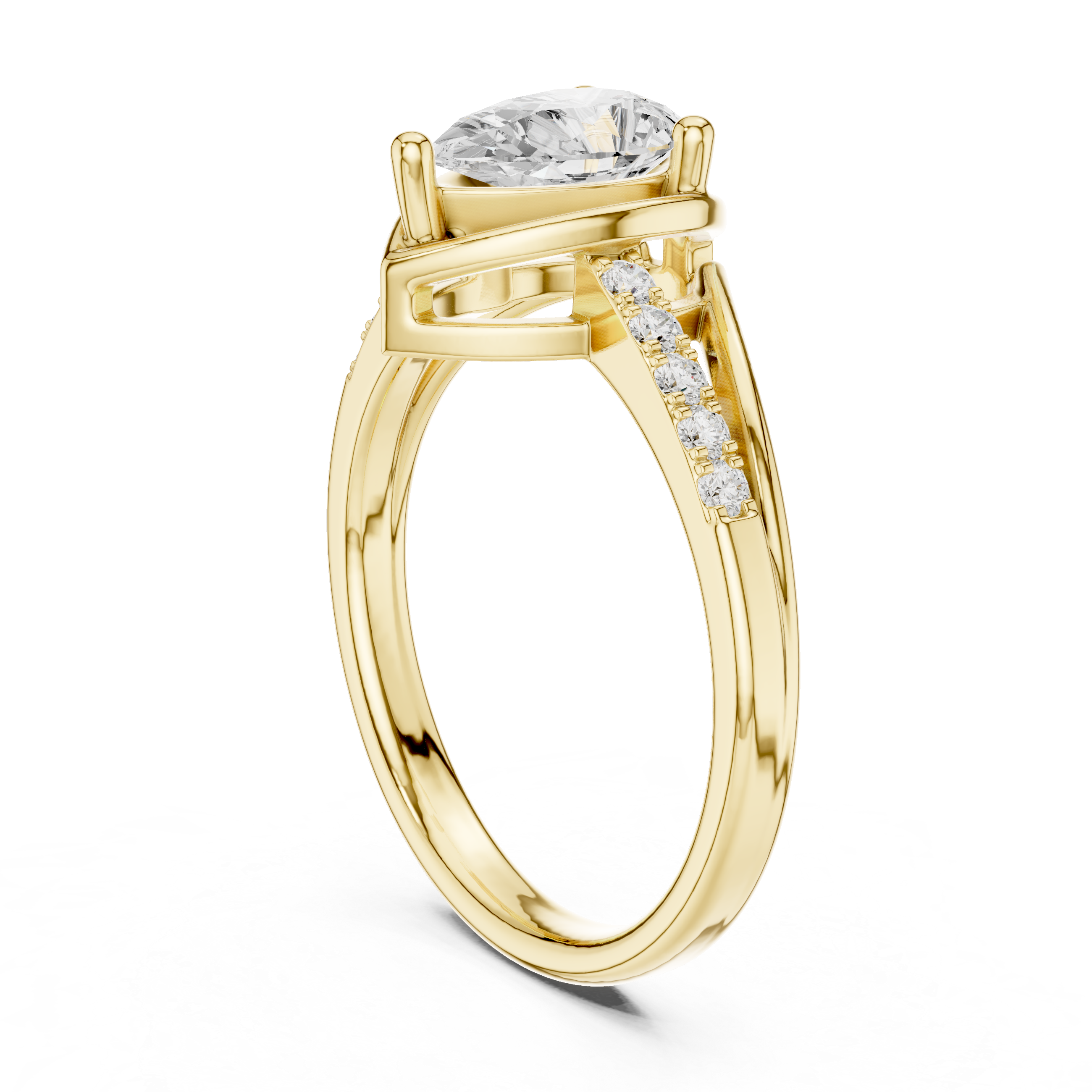 Pear Diamond Engagement Ring