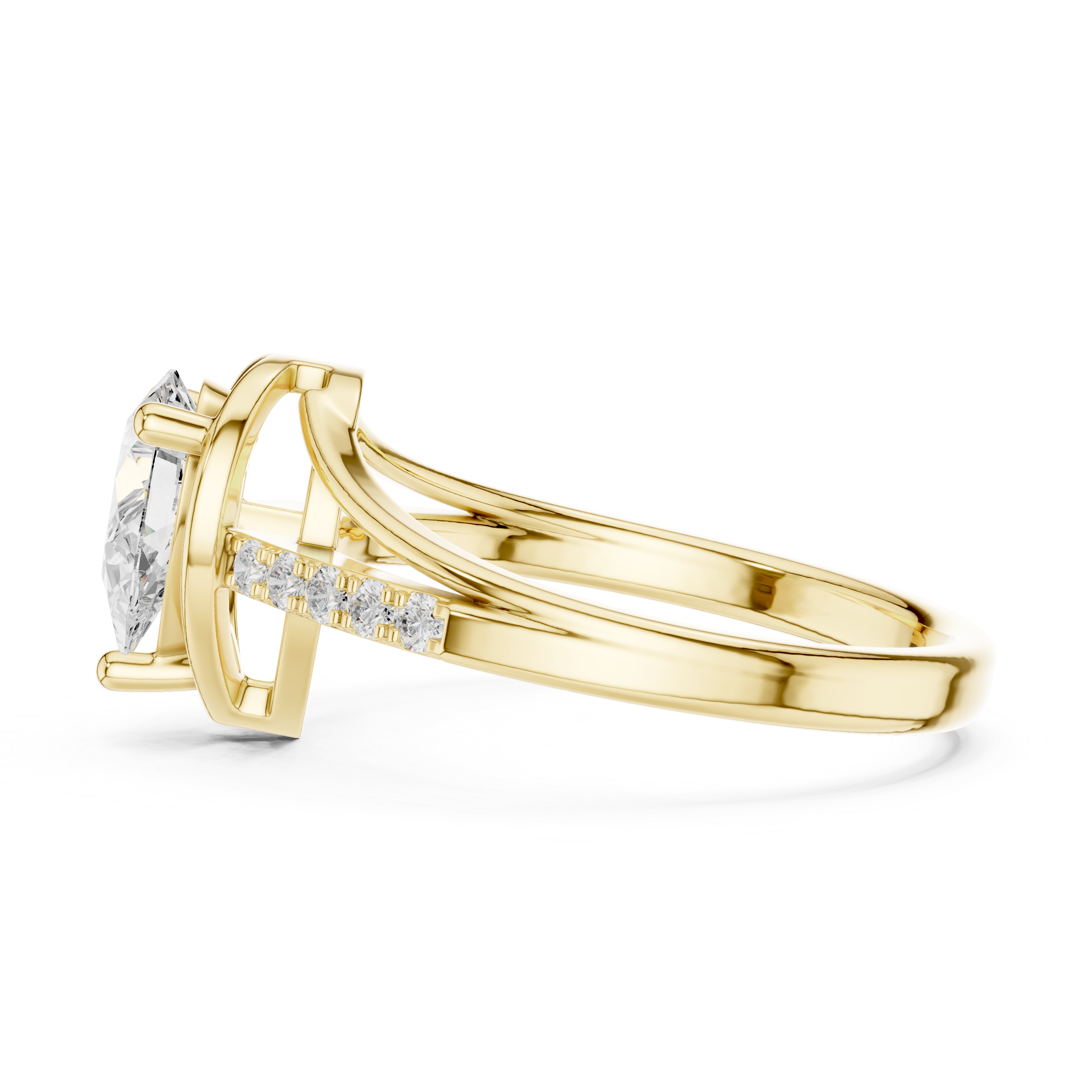 Pear Diamond Engagement Ring