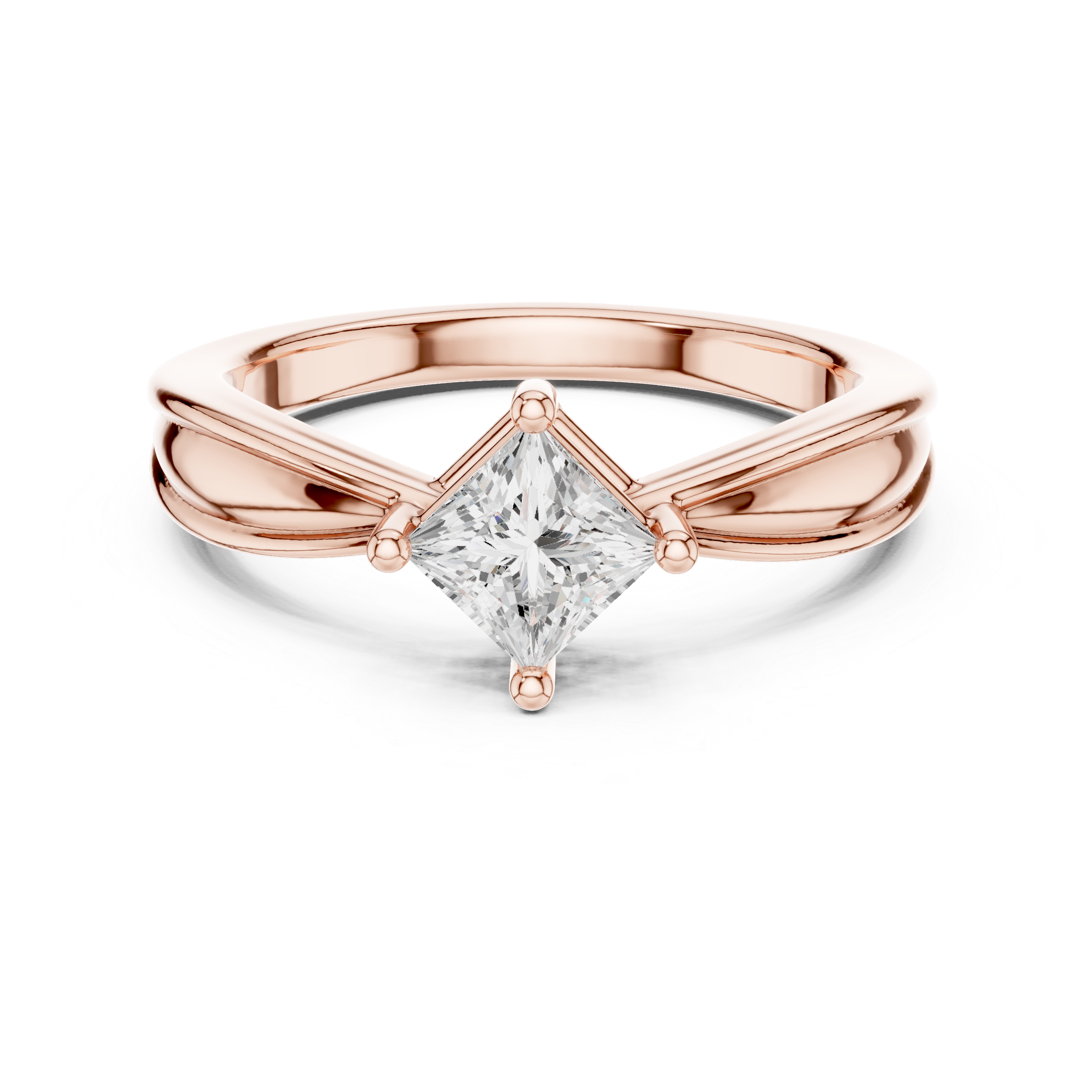 Princess Cut Solitaire Engagement Ring