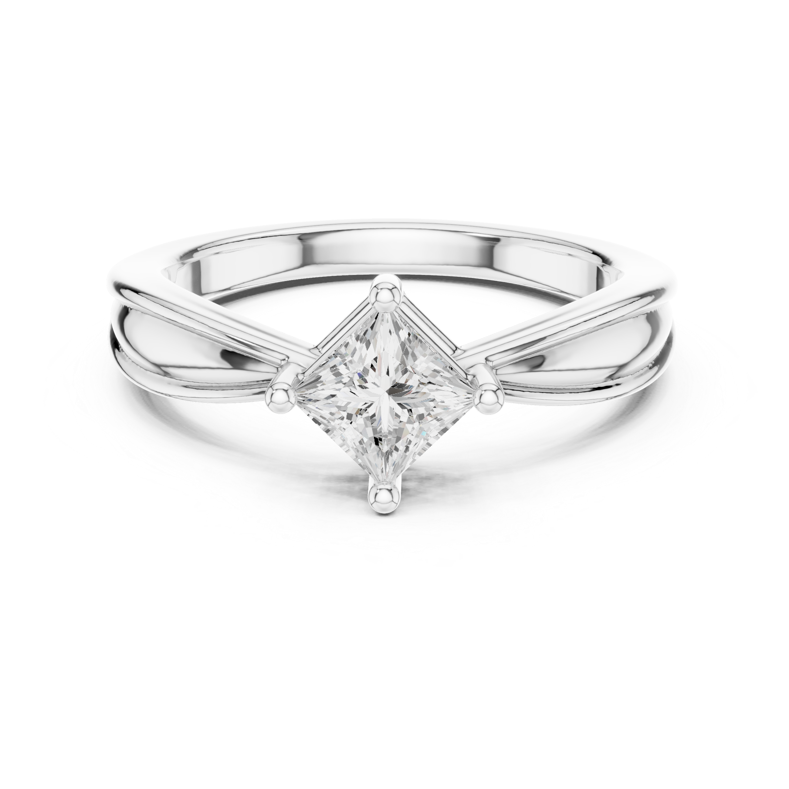 Princess Cut Solitaire Engagement Ring