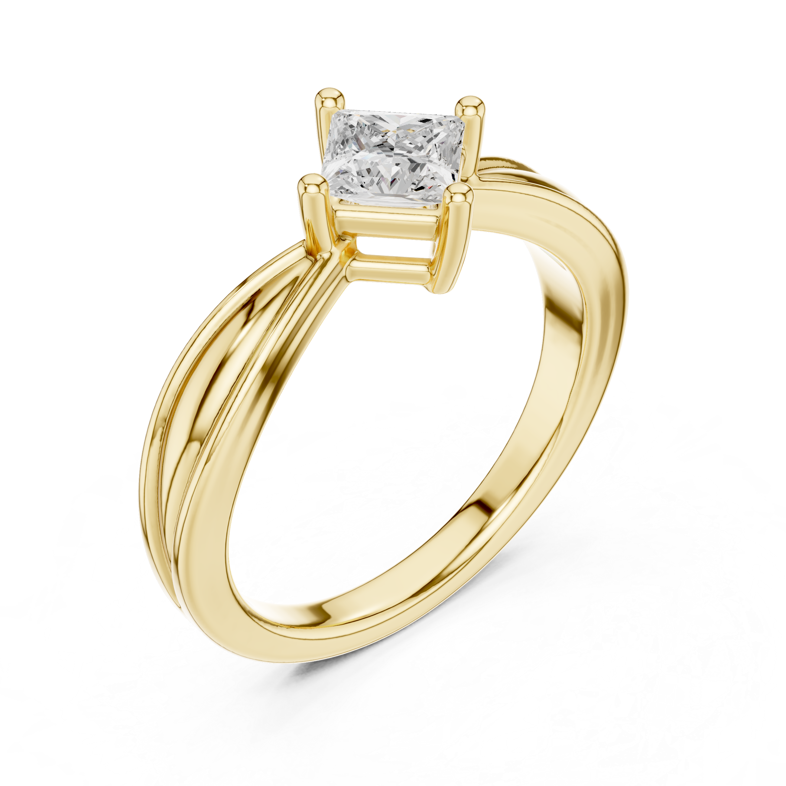 Princess Cut Solitaire Engagement Ring
