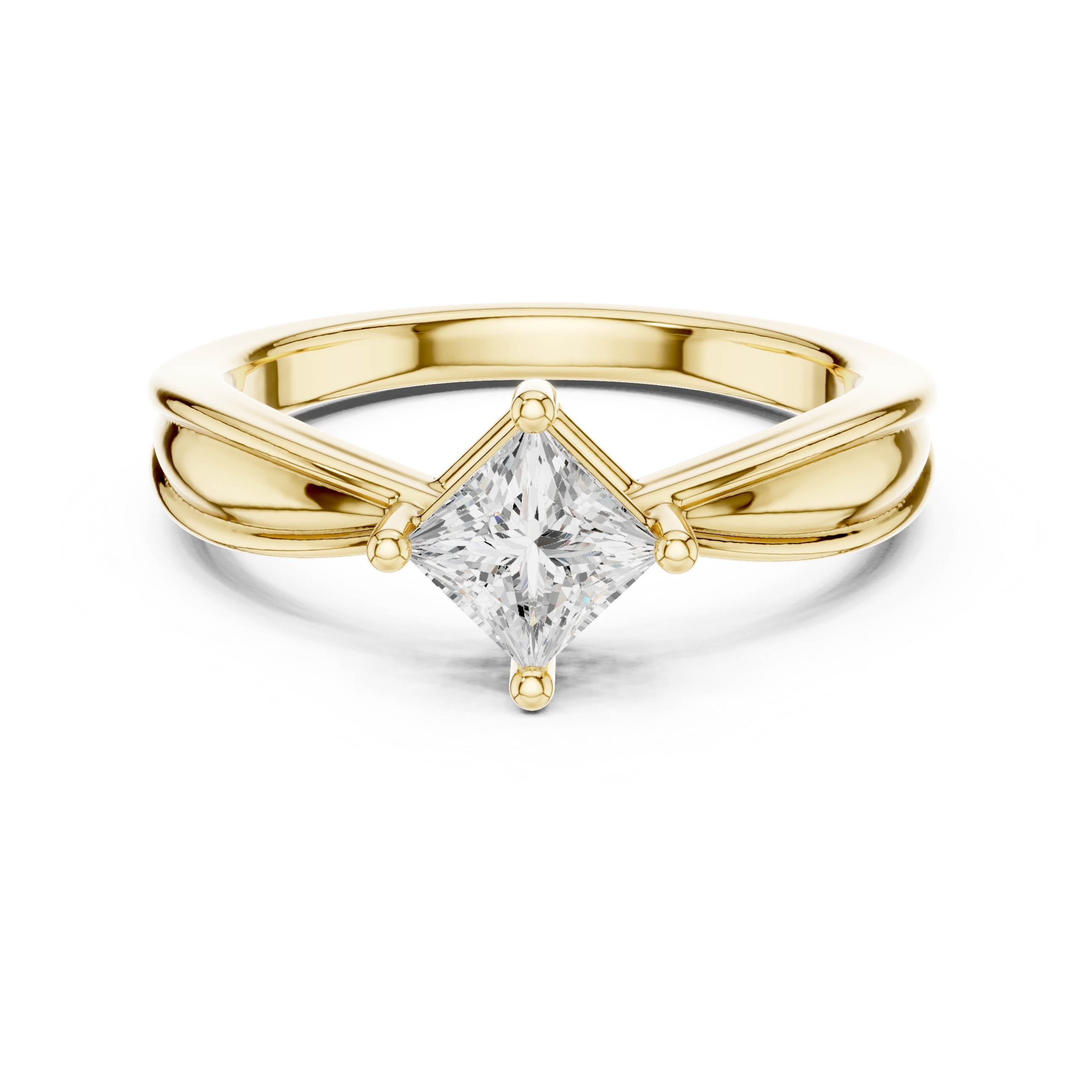Princess Cut Solitaire Engagement Ring