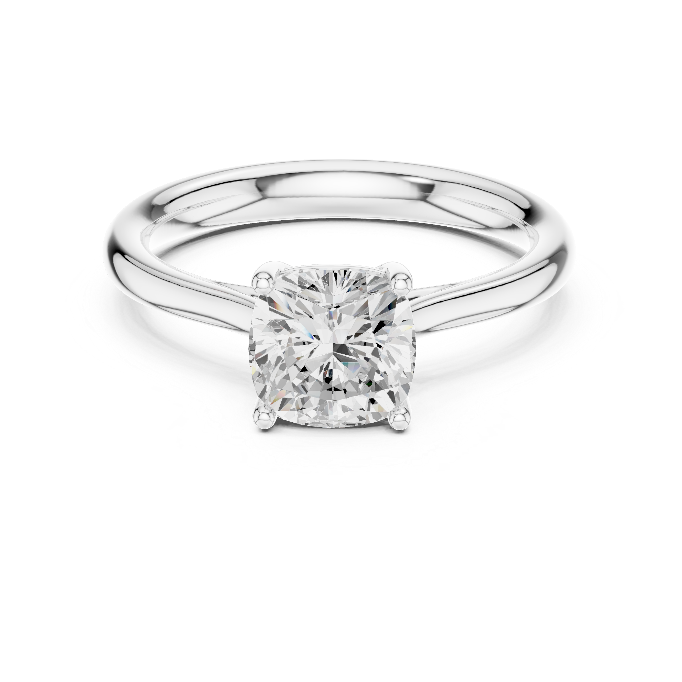 Cushion Cut Solitaire Engagement Ring 1.12 CT