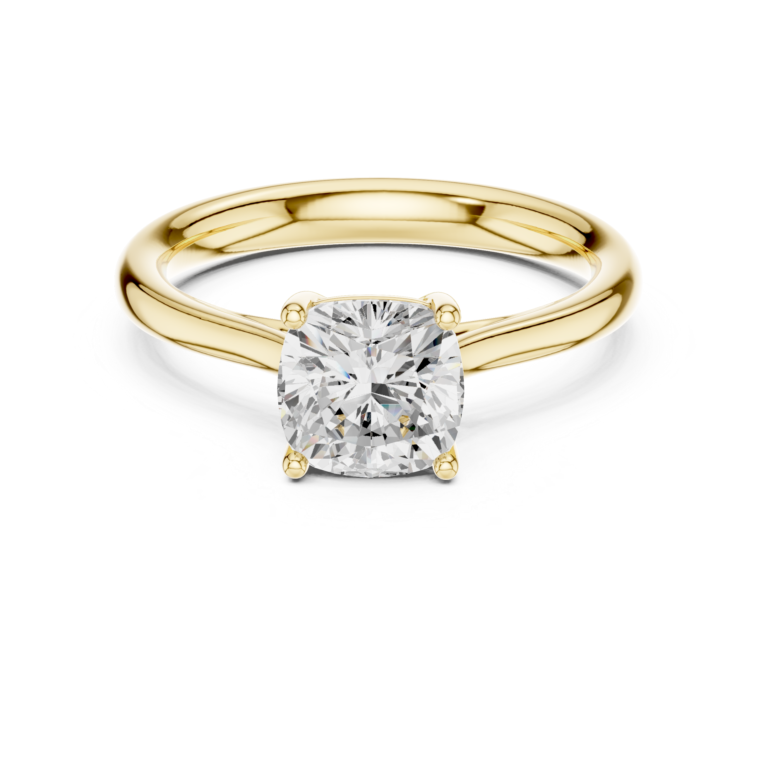 Cushion Cut Solitaire Engagement Ring 1.12 CT