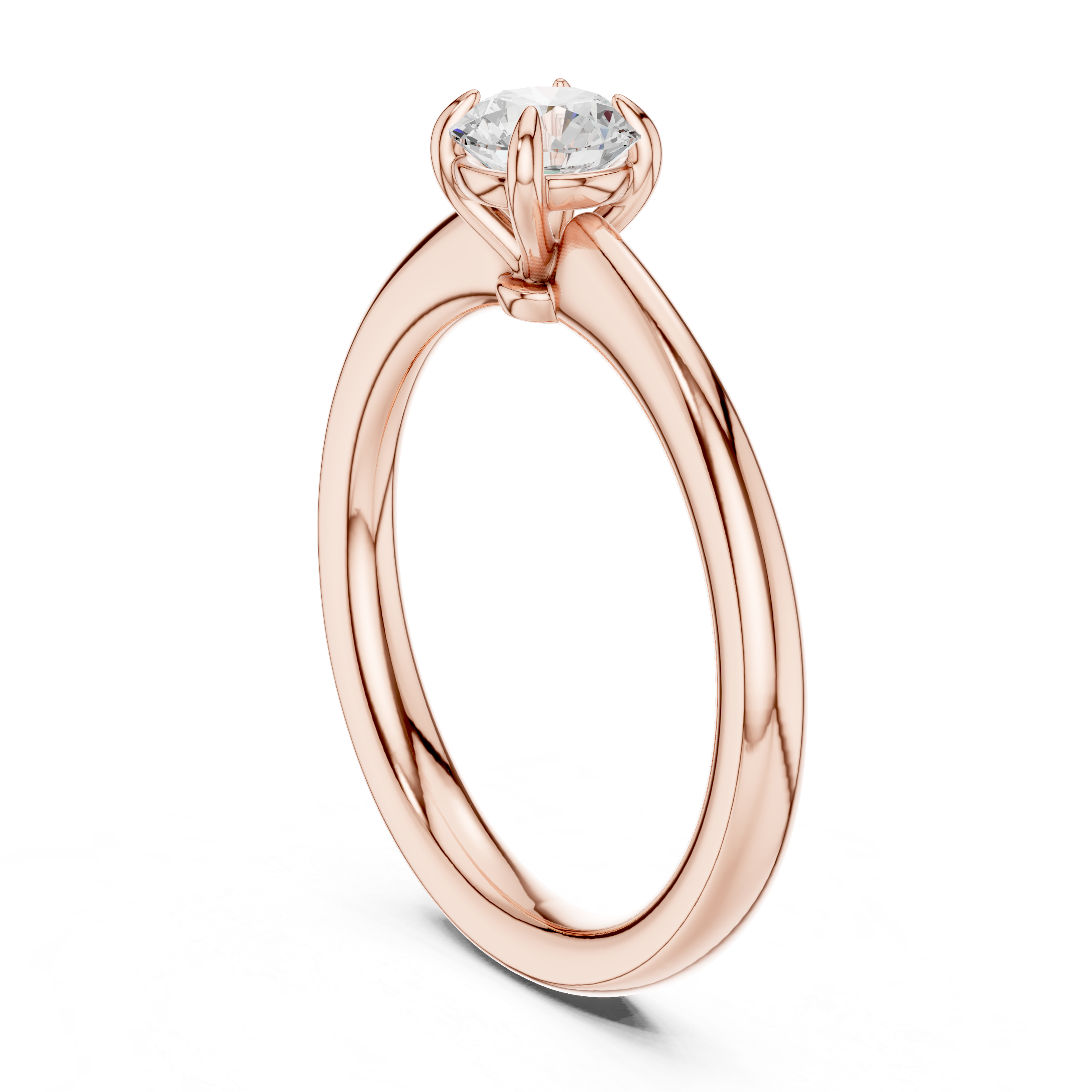 Classic Solitaire Engagement Ring 0.61 CT