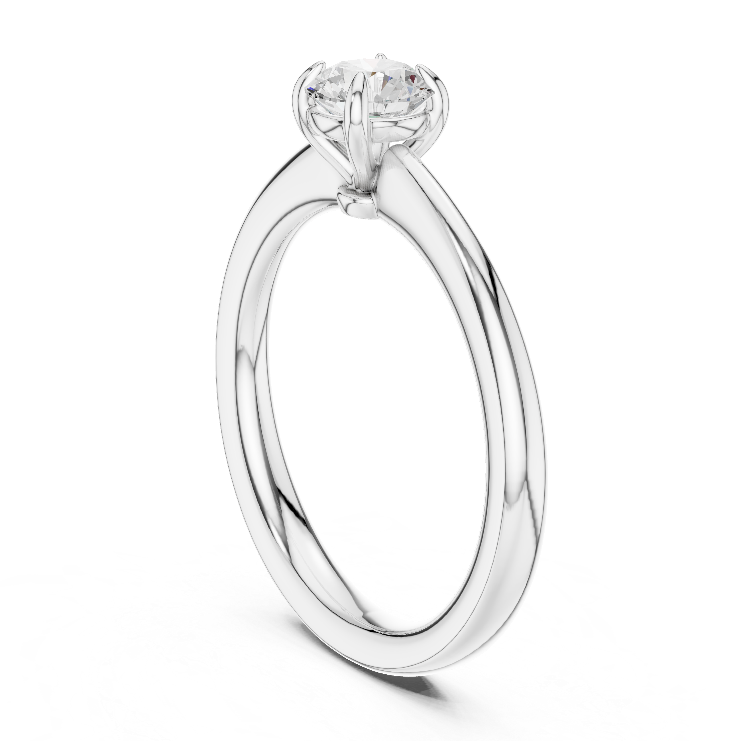 Classic Solitaire Engagement Ring 0.61 CT