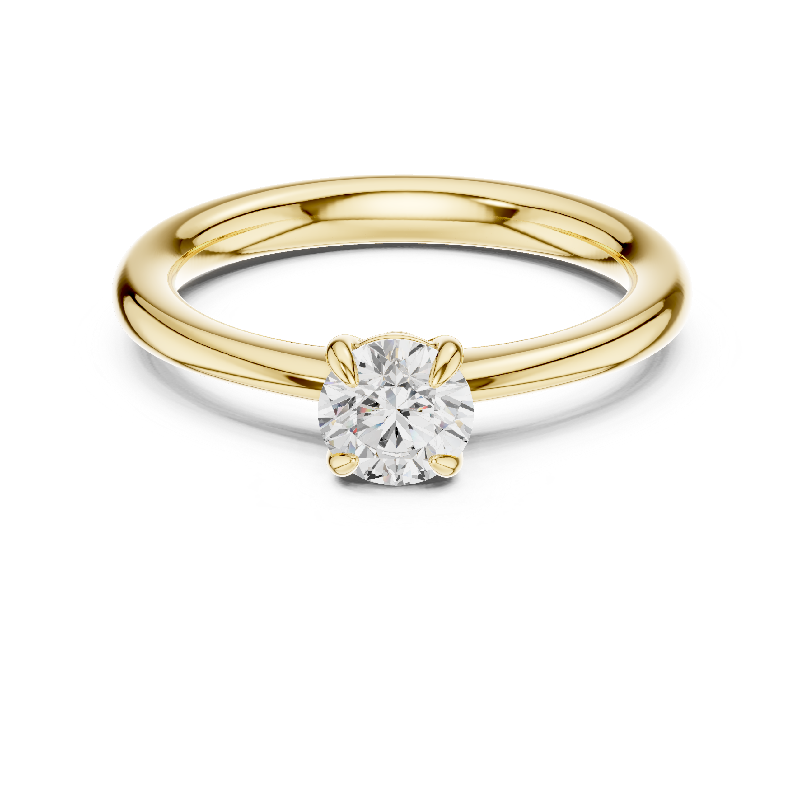 Classic Solitaire Engagement Ring 0.61 CT